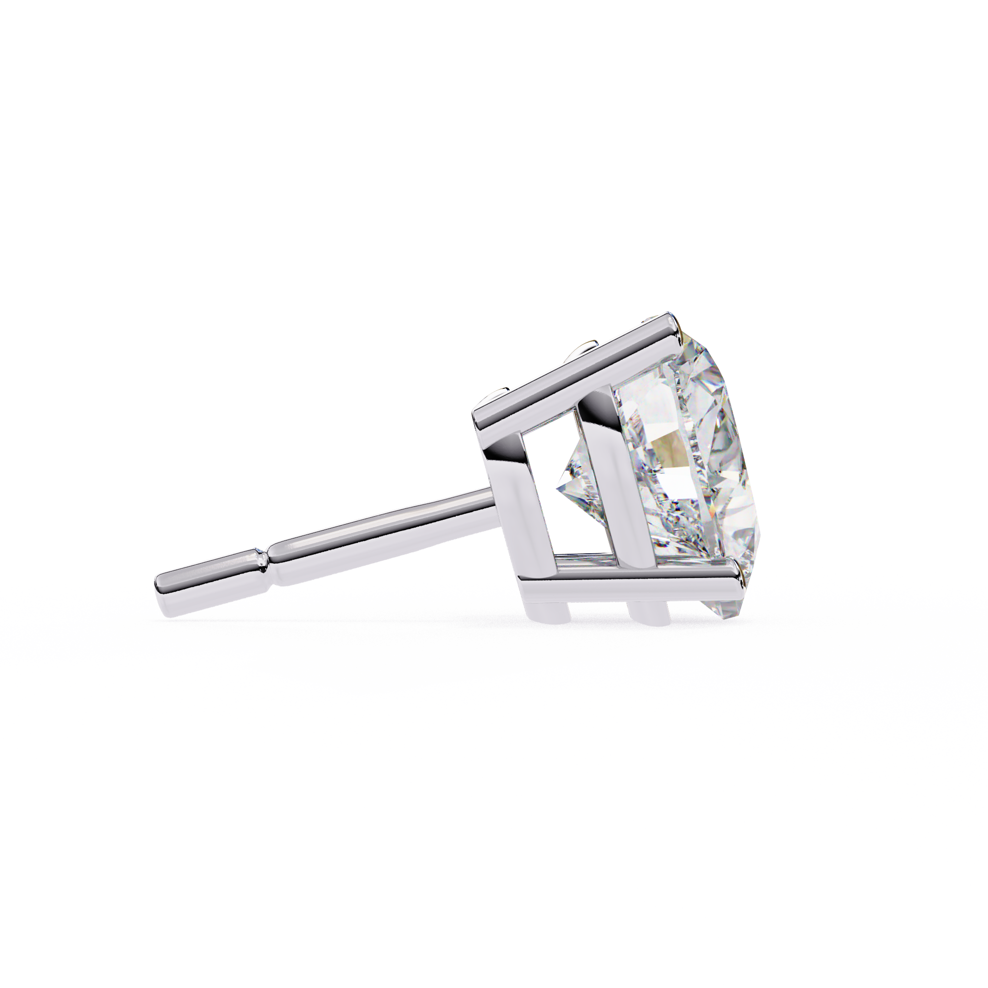 Omega Solitaire Earring