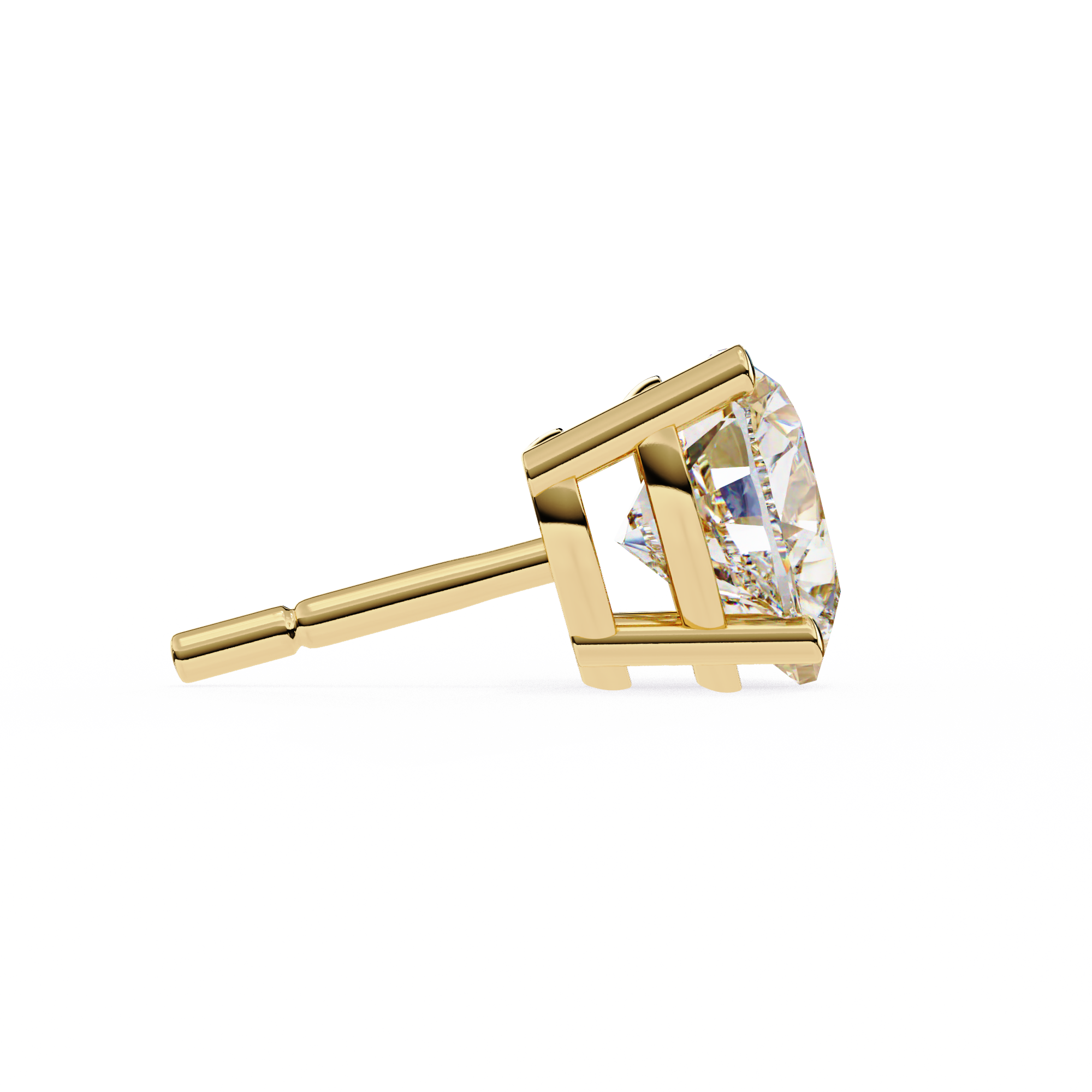 Omega Solitaire Earring