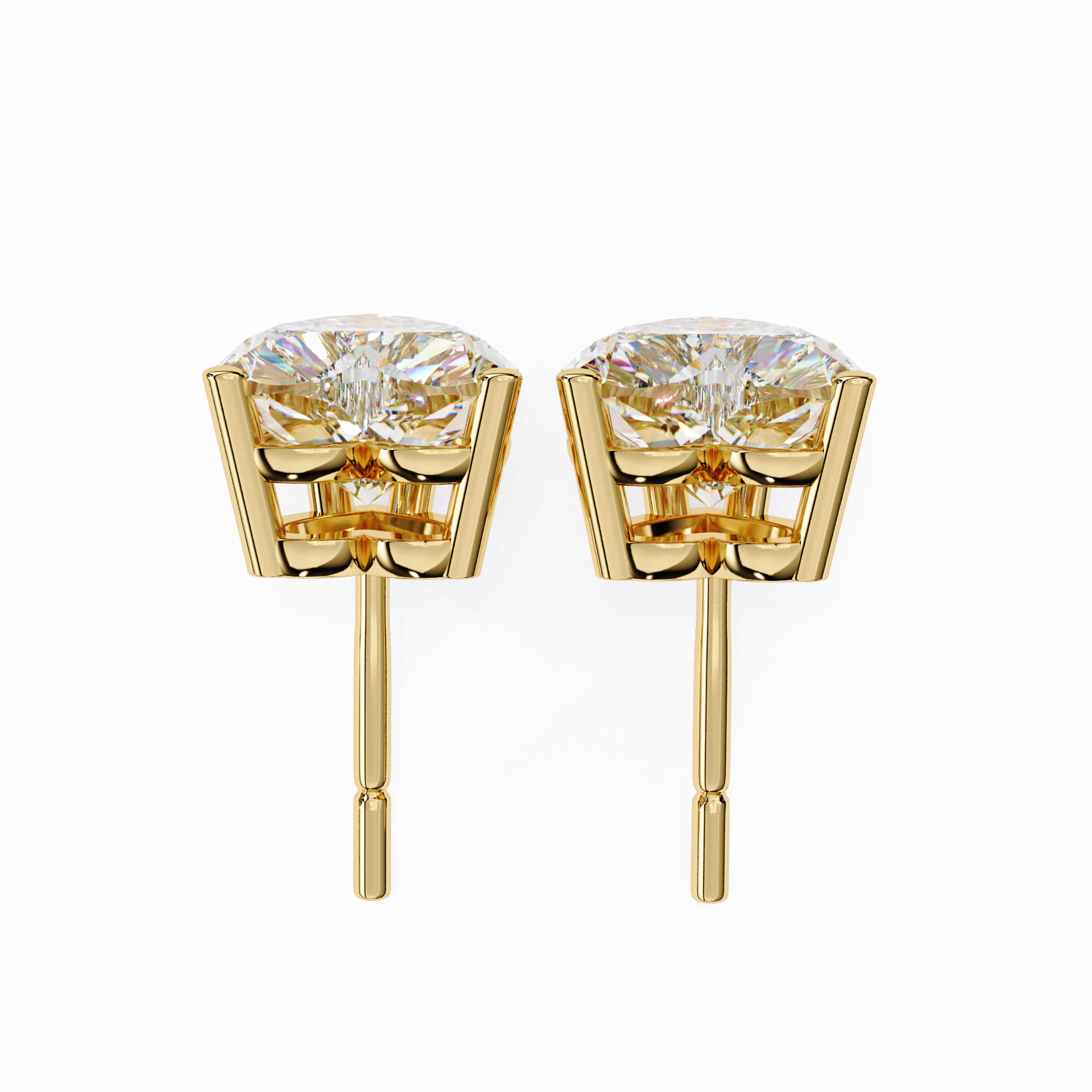 Omega Solitaire Earring