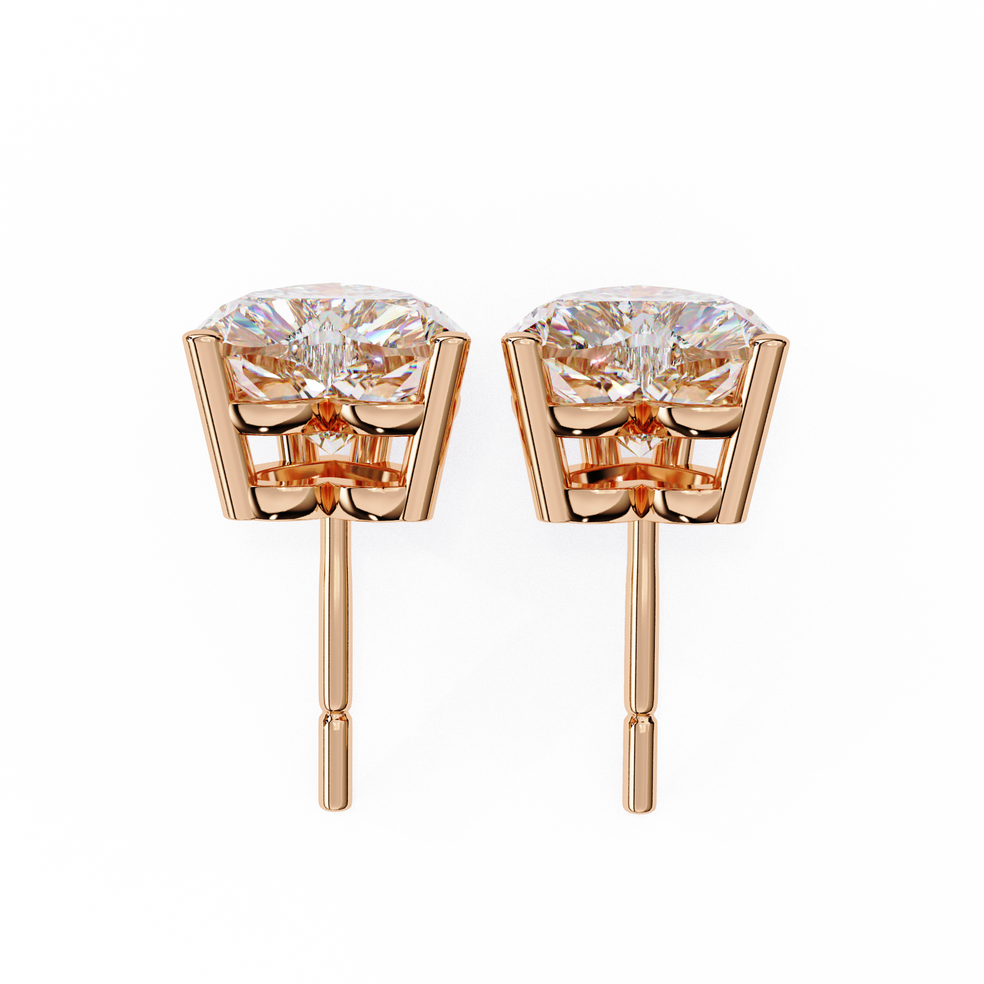 Omega Solitaire Earring