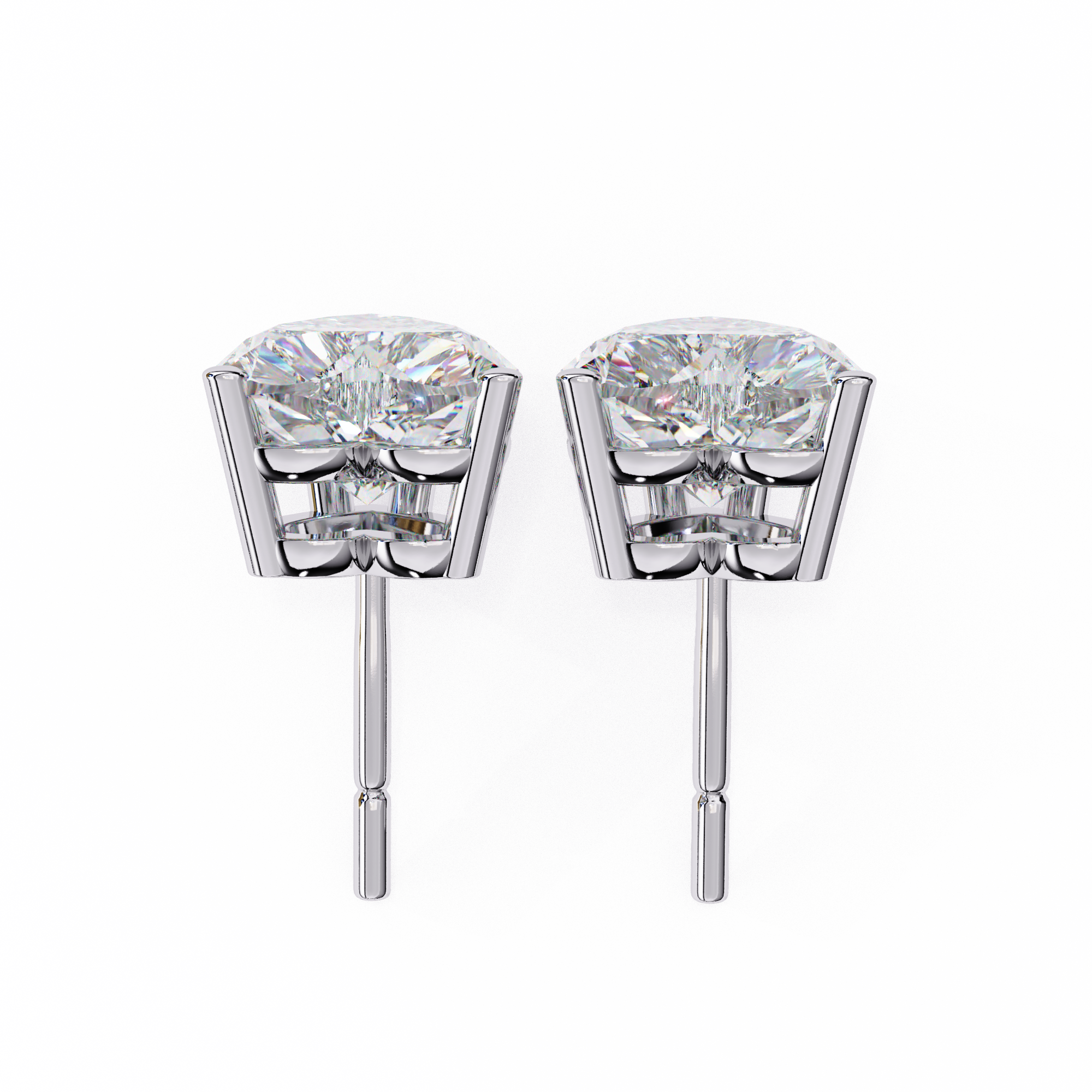 Omega Solitaire Earring