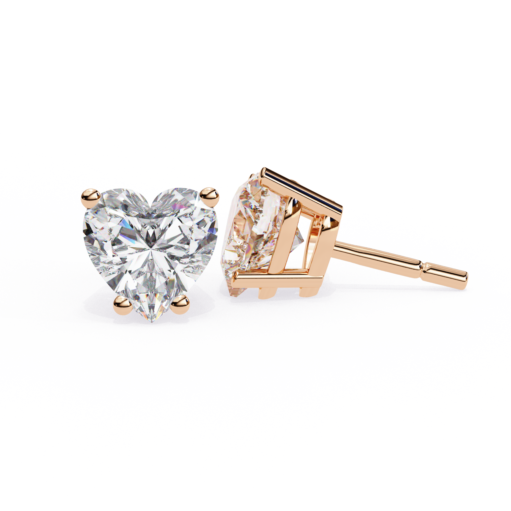 Omega Solitaire Earring