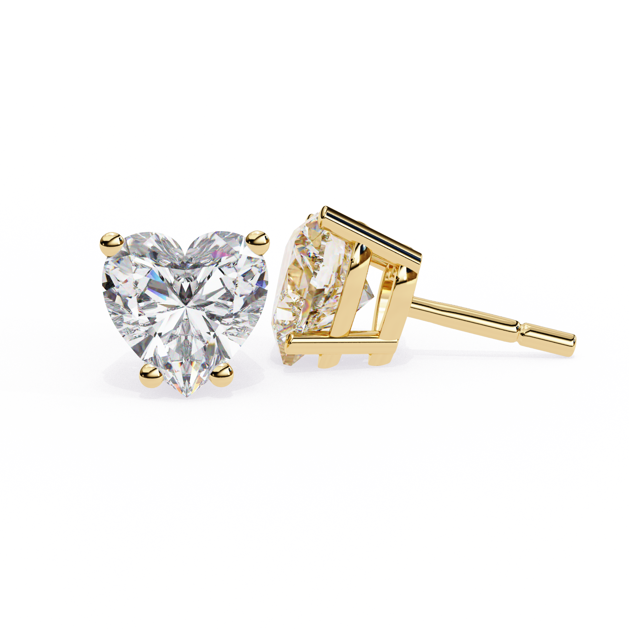Omega Solitaire Earring