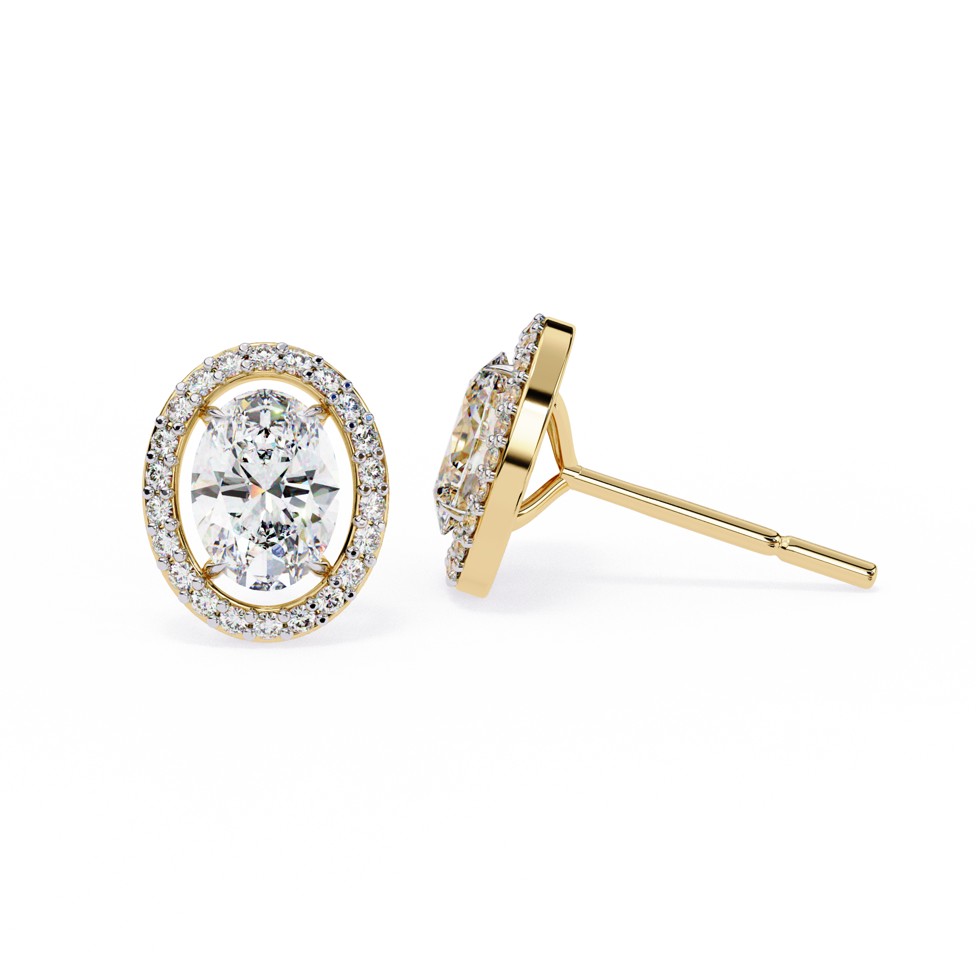 Alpha Solitaire Earring