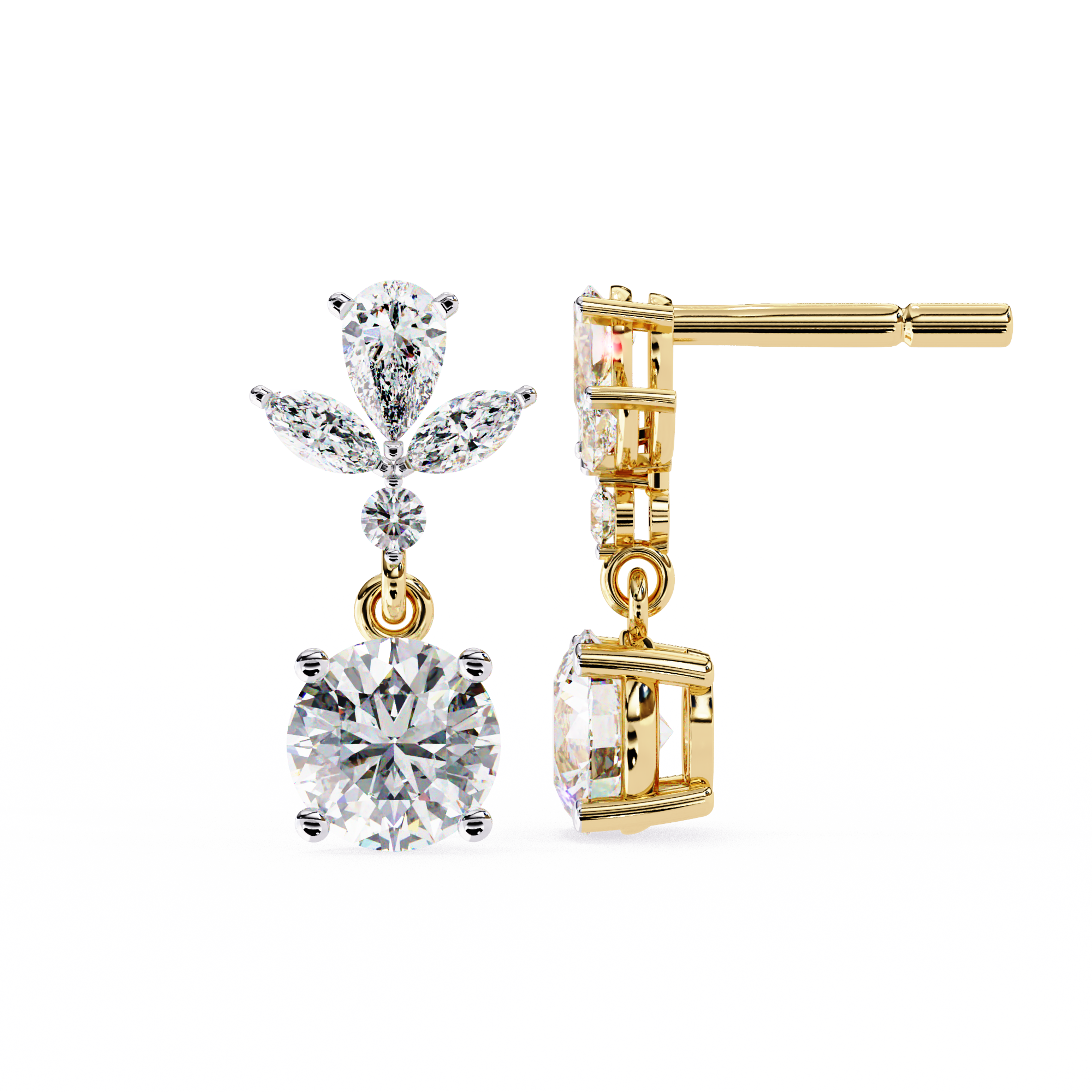 Hailey Solitaire Earring