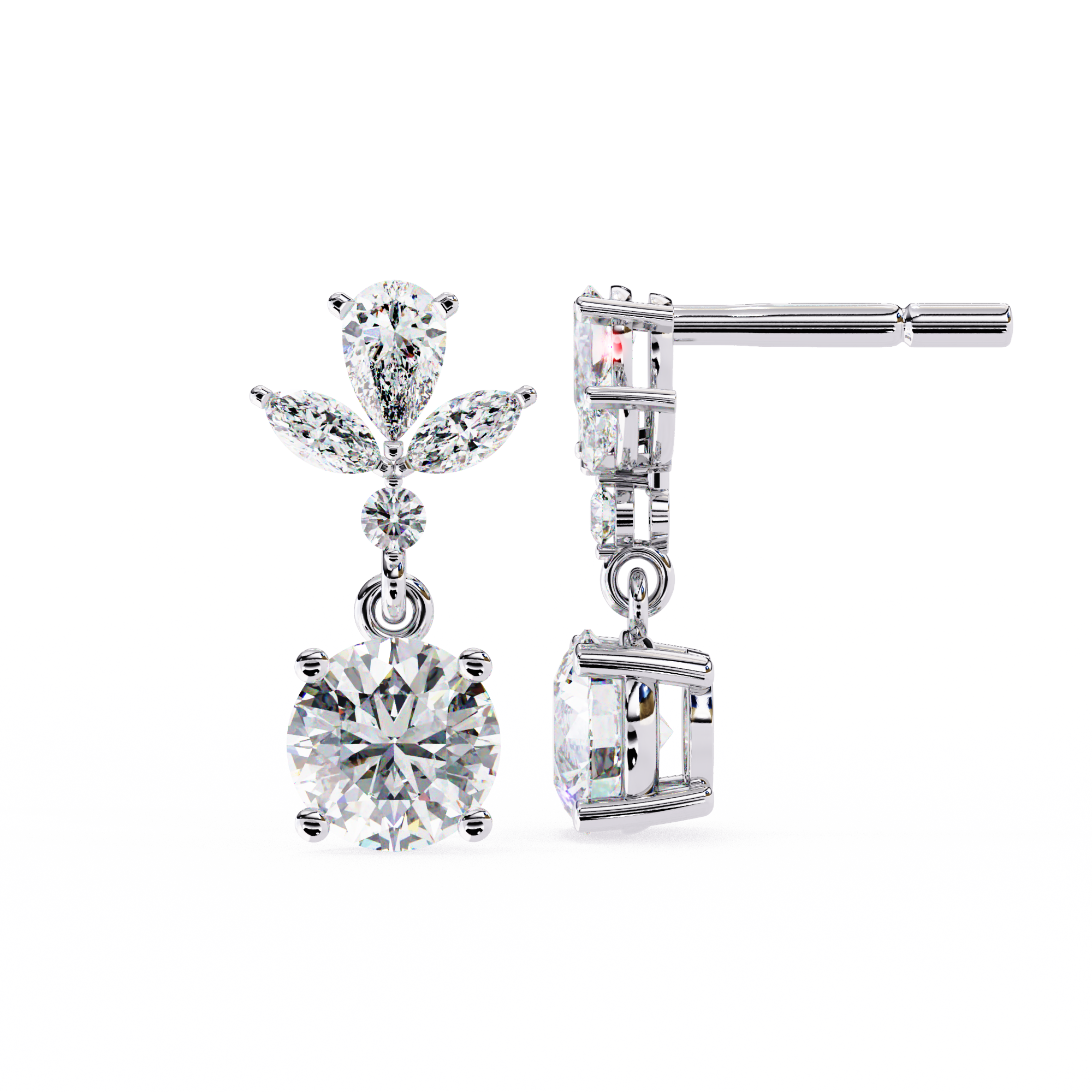Hailey Solitaire Earring