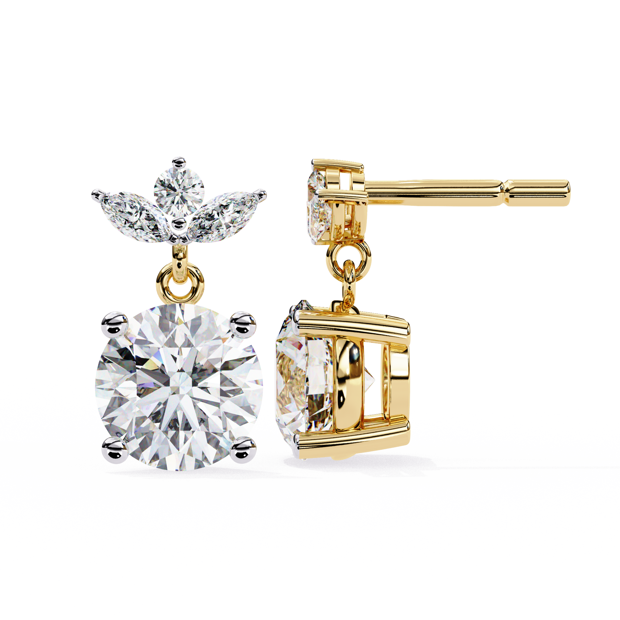 Gloria Solitaire Earring