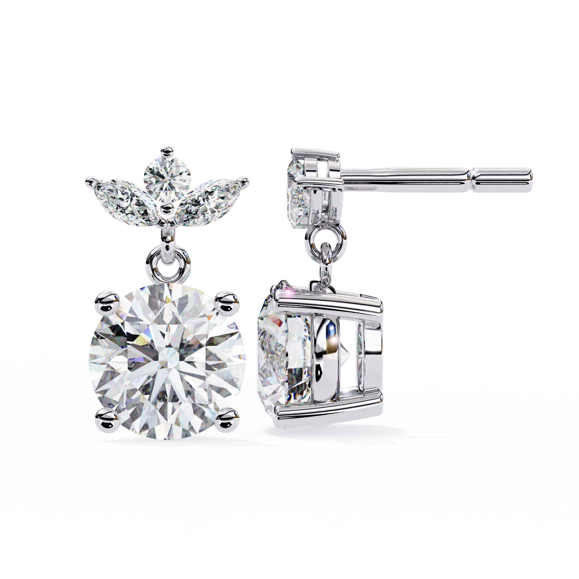 Gloria Solitaire Earring