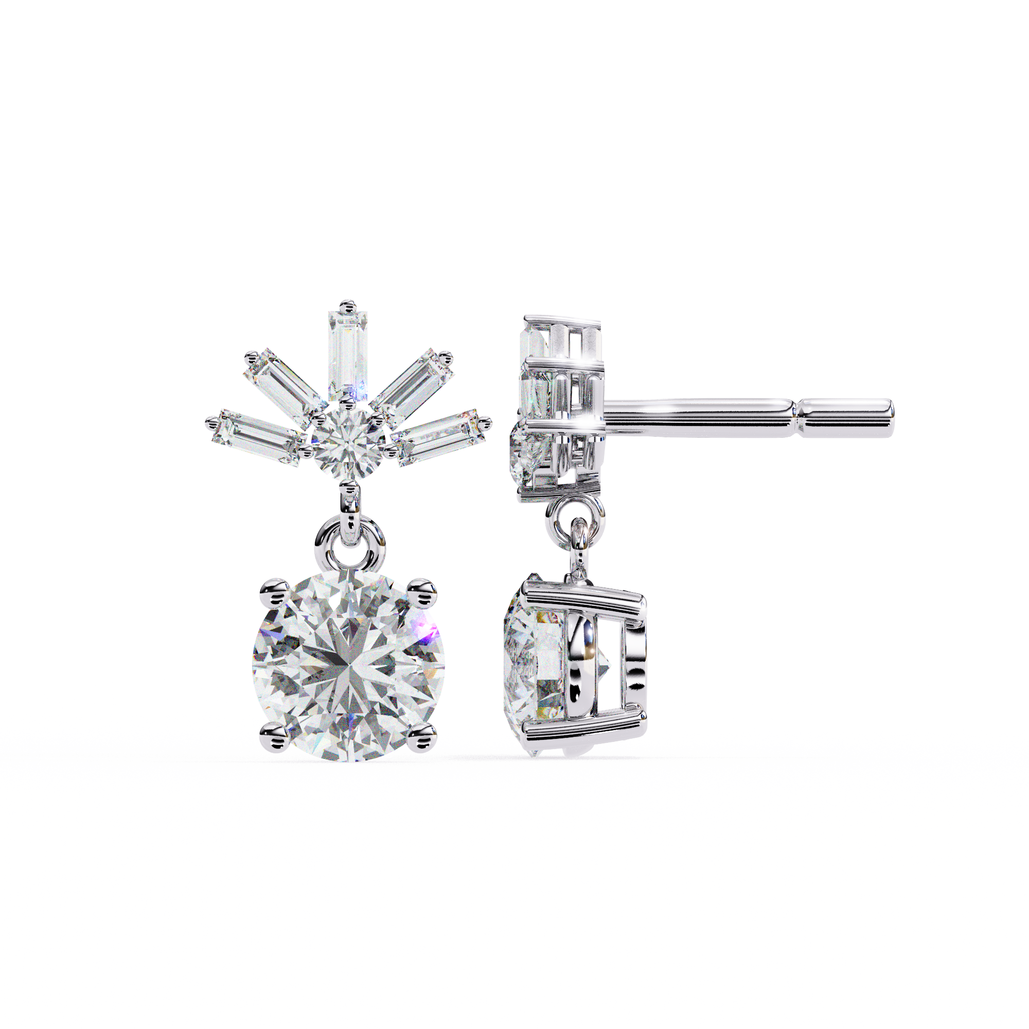 Flora Solitaire Earring