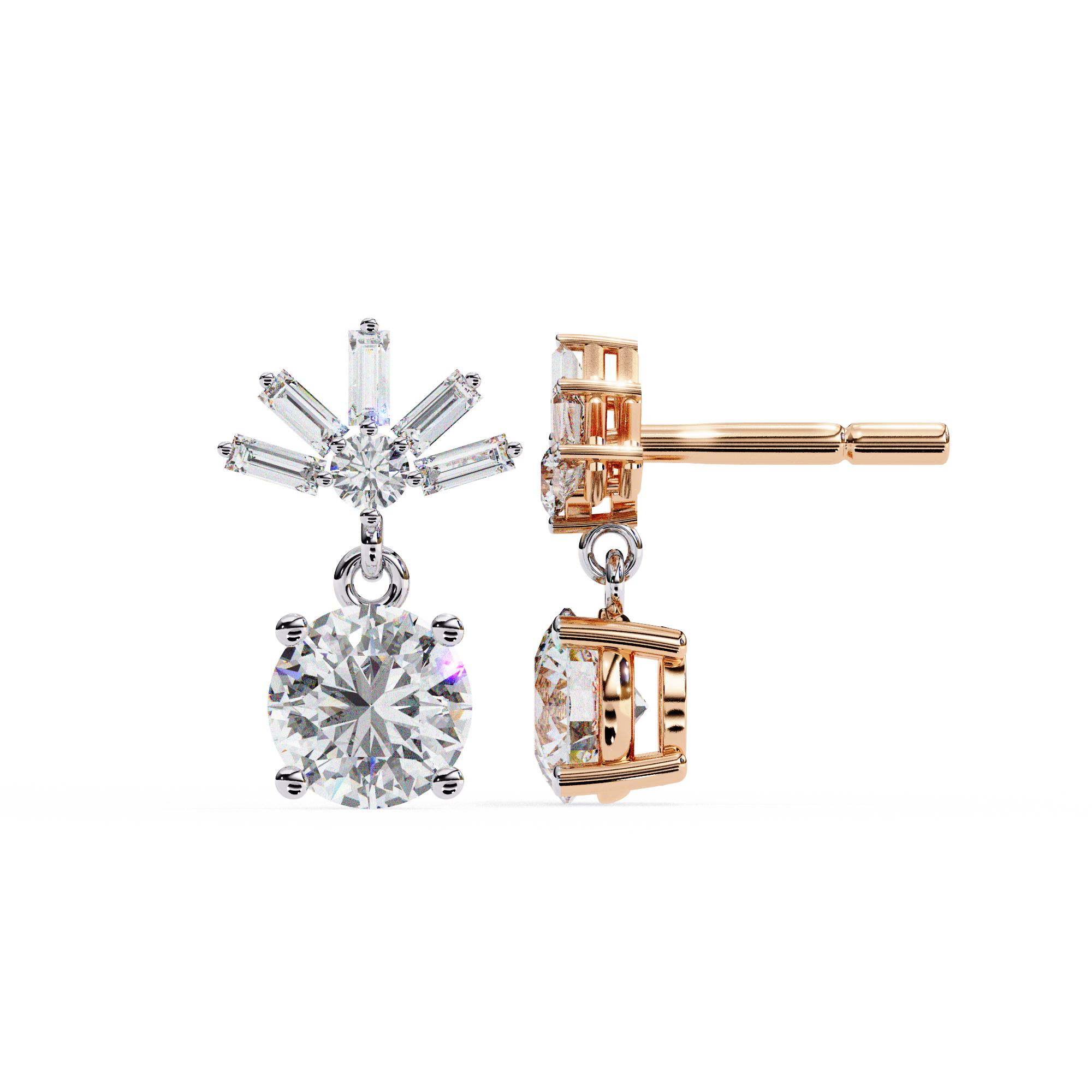 Flora Solitaire Earring