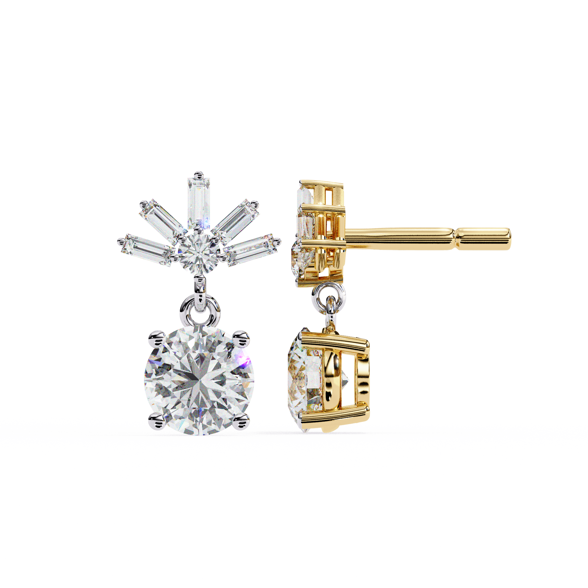 Flora Solitaire Earring