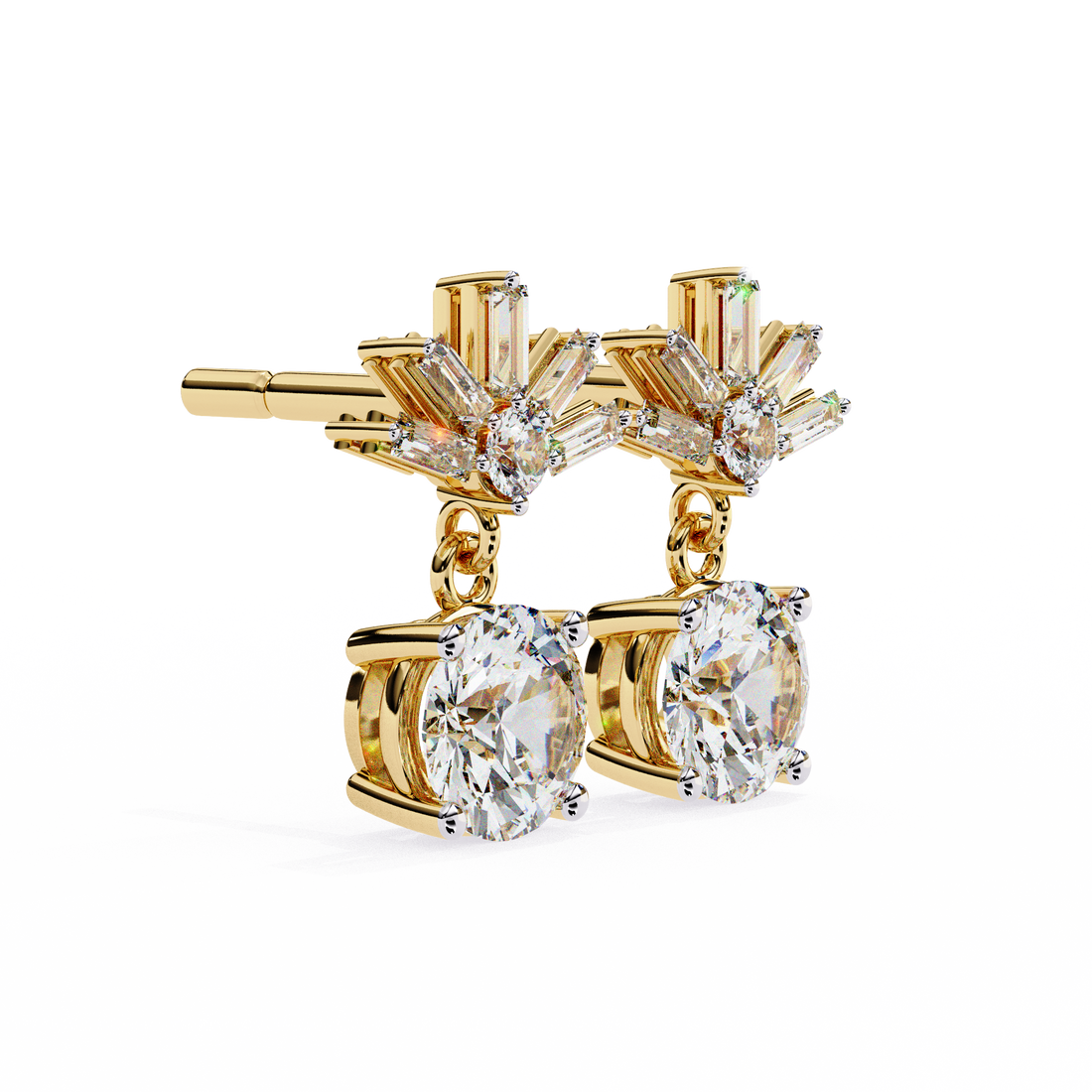 Flora Solitaire Earring