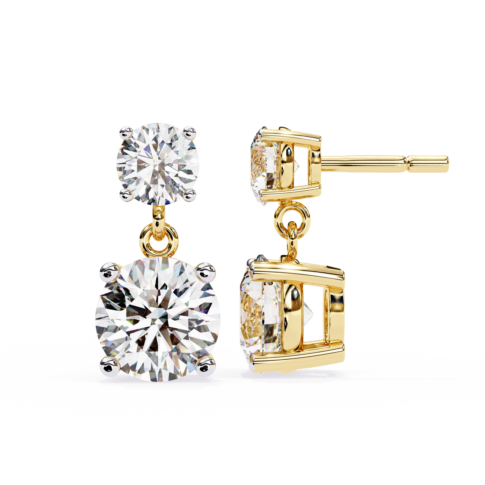 Audrey Solitaire Earring
