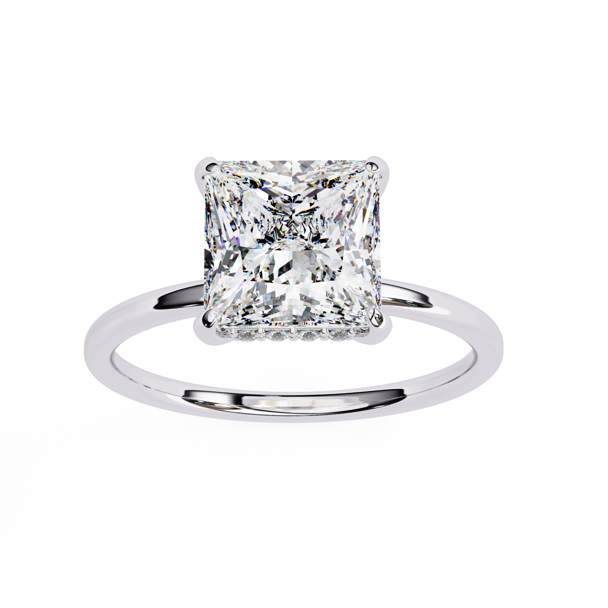 Luna Solitaire Ring