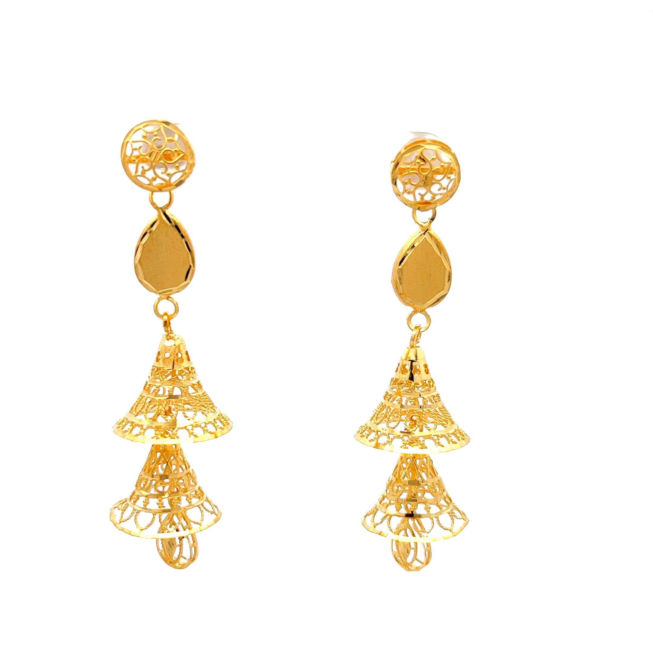 Jivika Gold Earrings