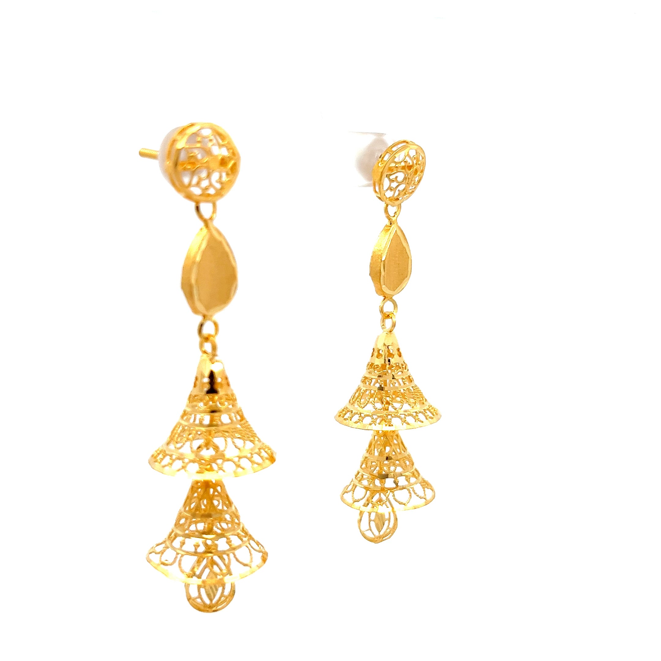 Jivika Gold Earrings