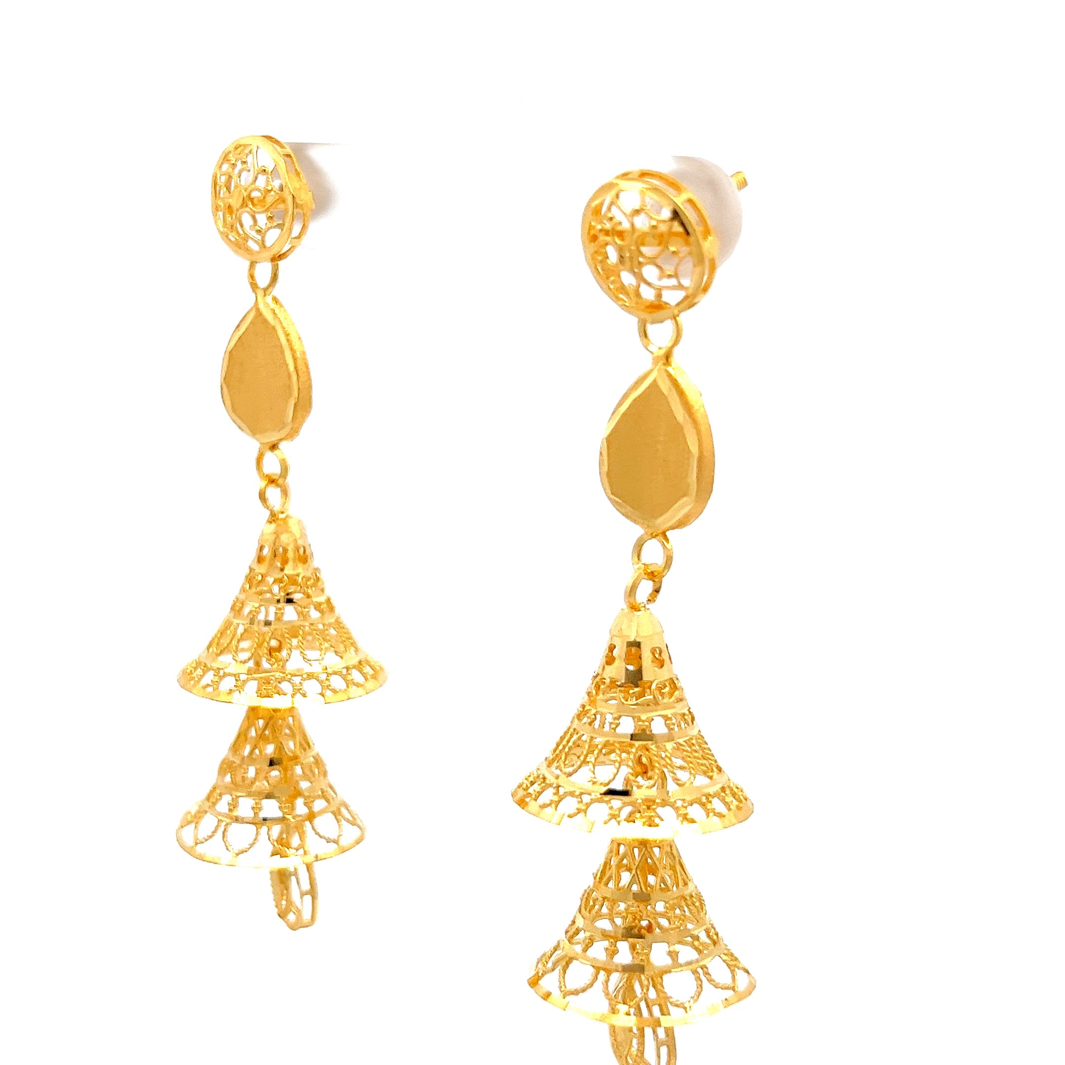Jivika Gold Earrings