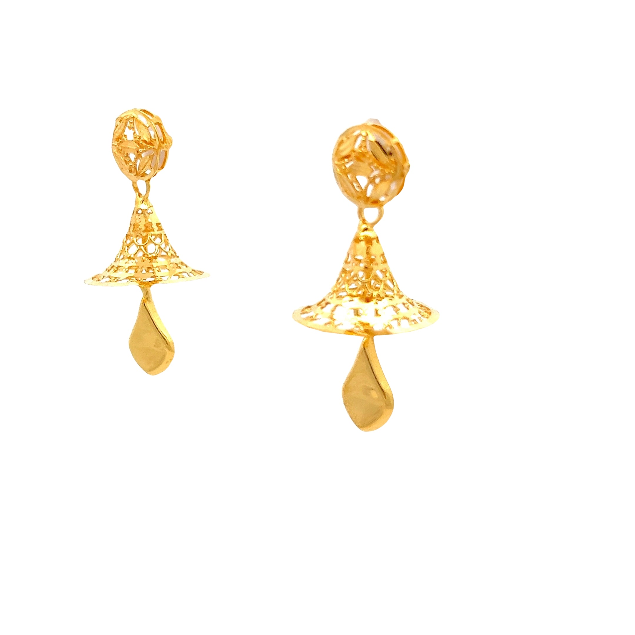 Jahnvi Gold Earrings