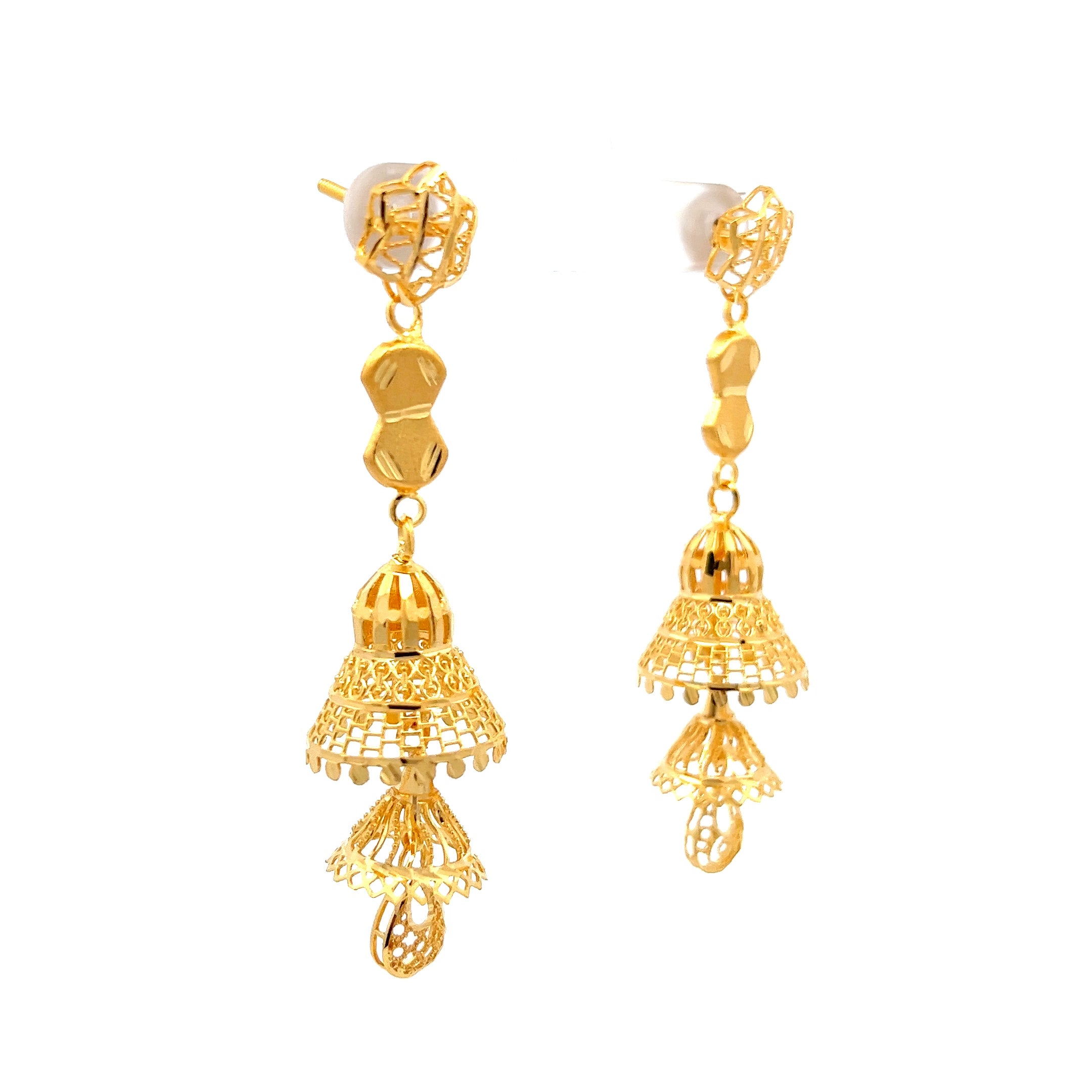 Rishvi Gold Earrings
