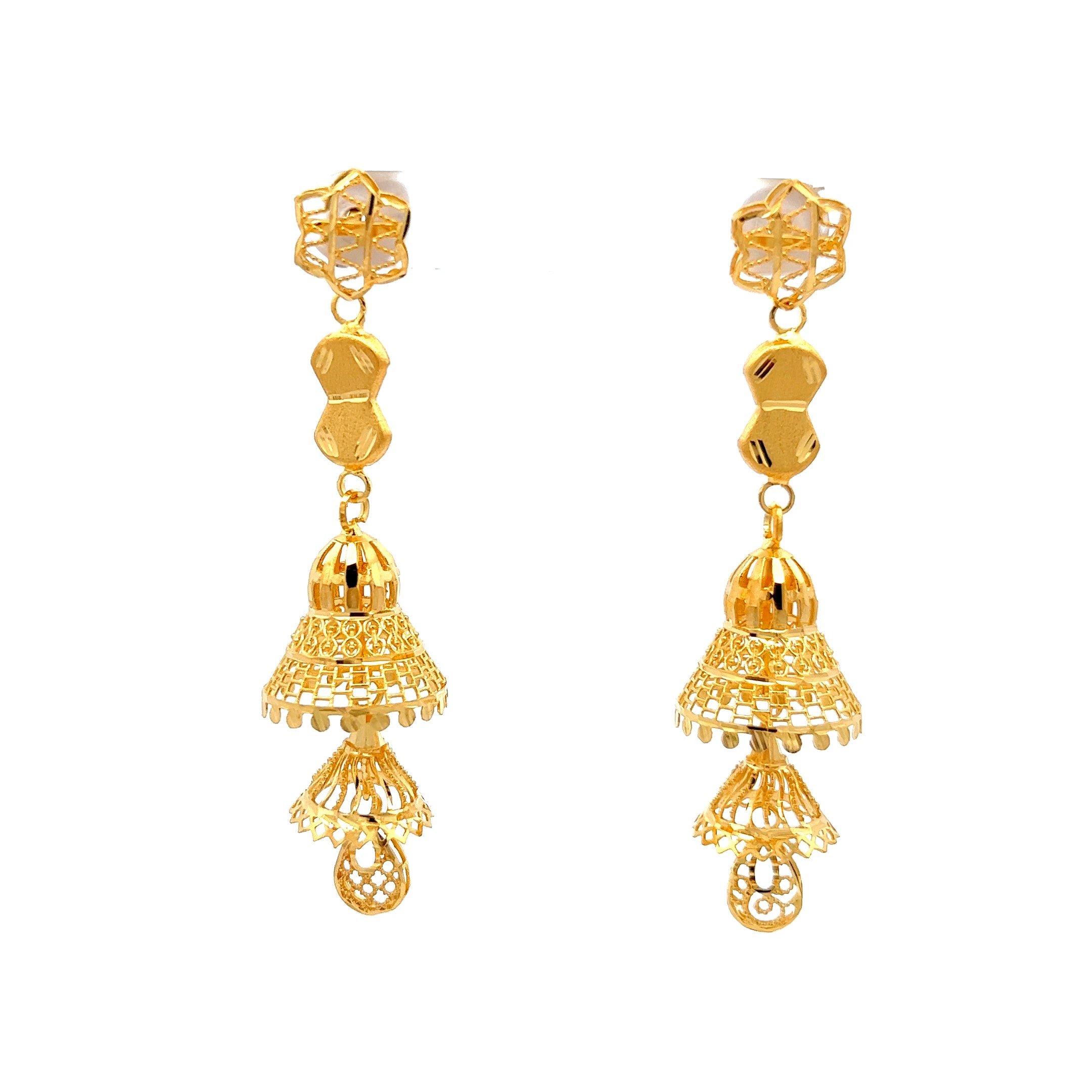 Rishvi Gold Earrings
