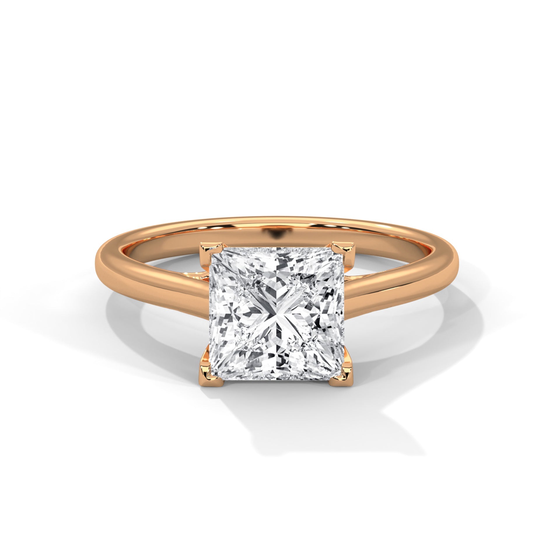 Zinnia Solitaire Ring