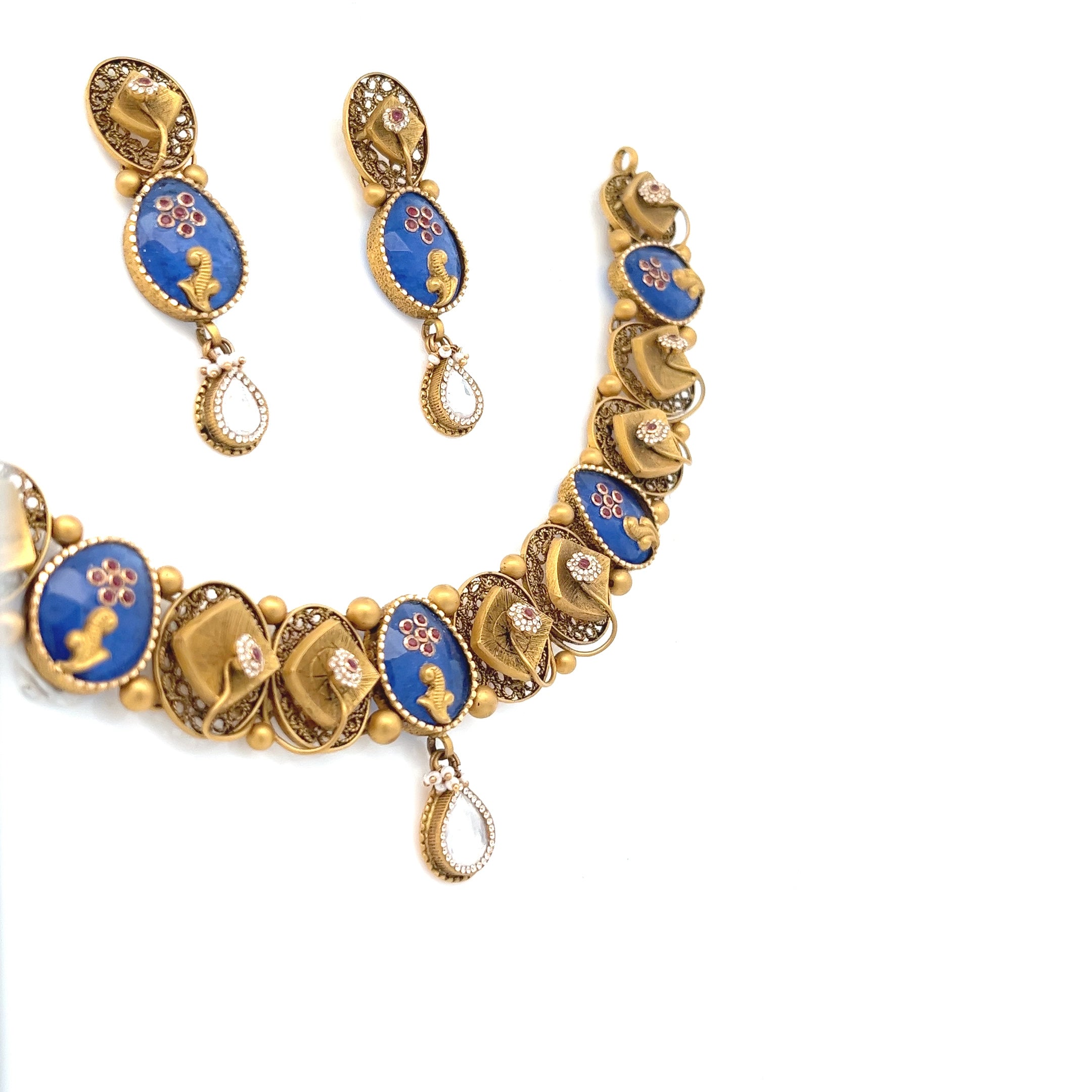 Asha  Gold Necklace Set