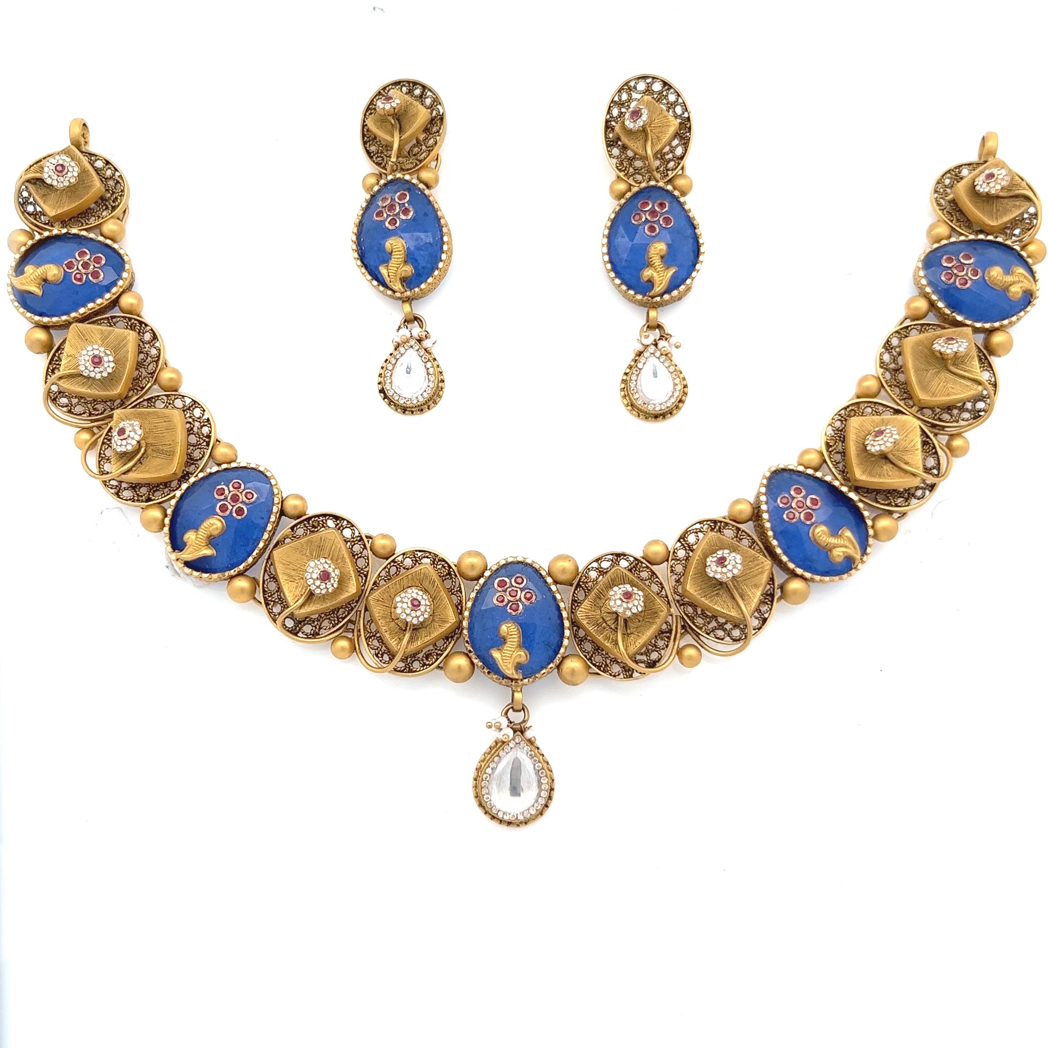Asha  Gold Necklace Set