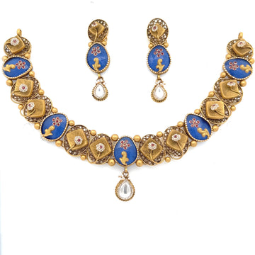Asha  Gold Necklace Set