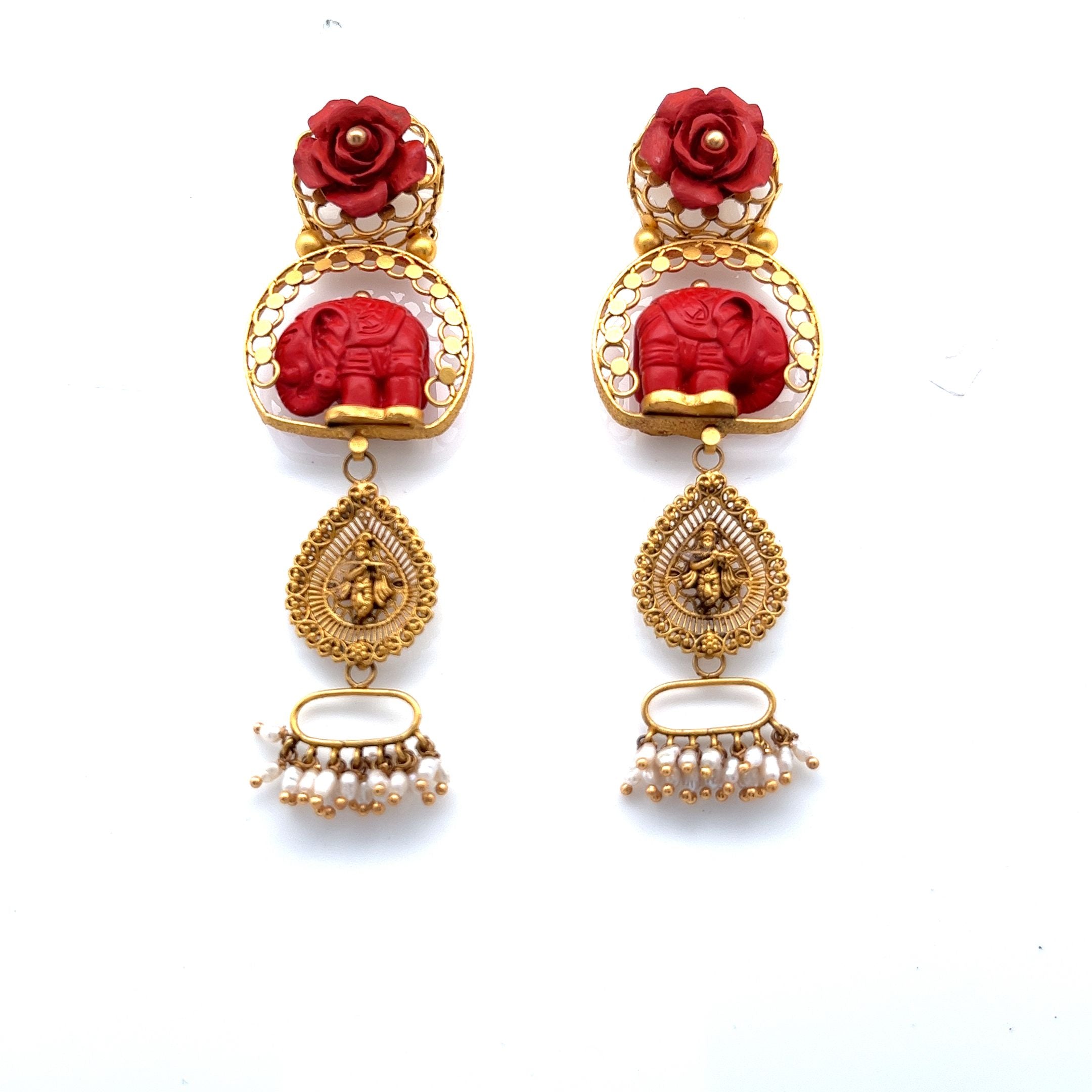 Hira Gold Necklace Set