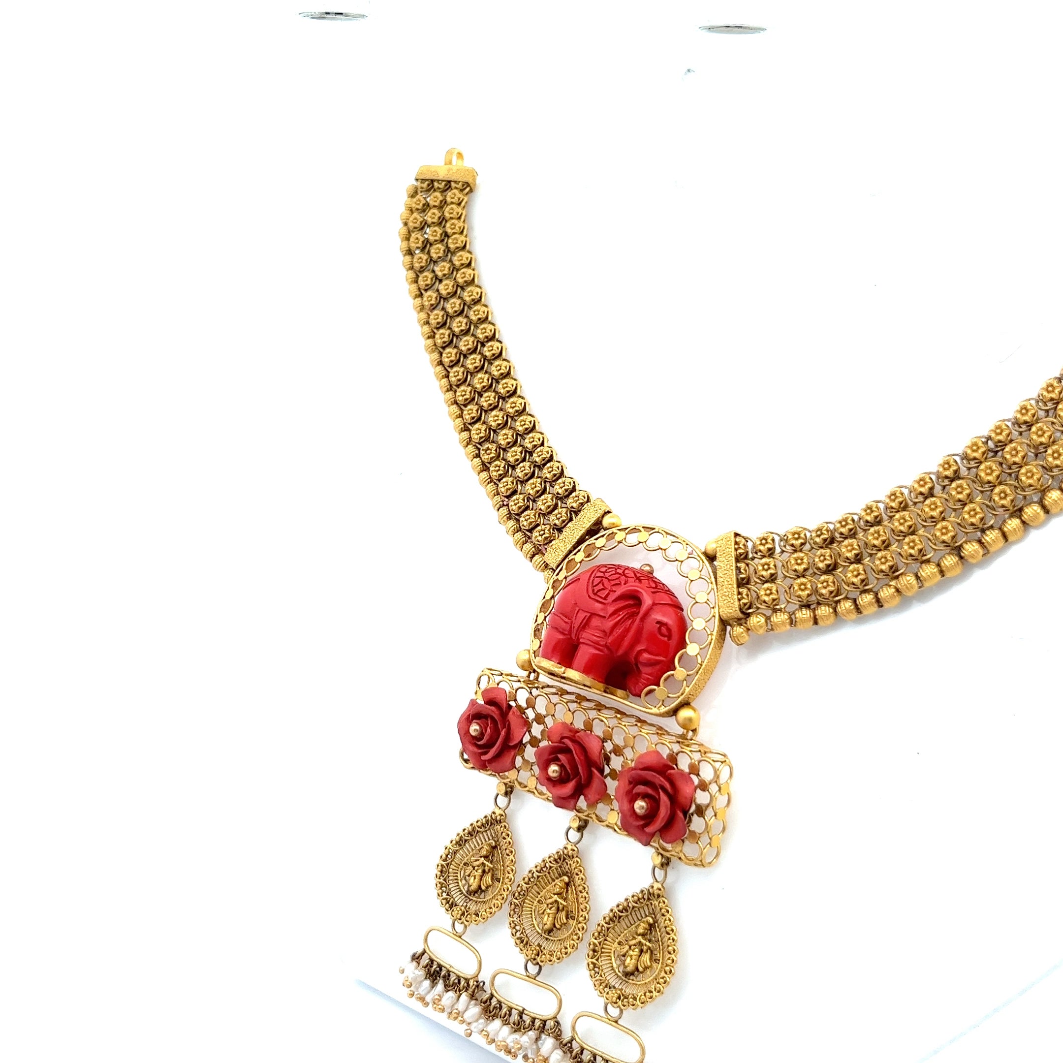Hira Gold Necklace Set