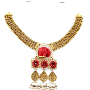 Hira Gold Necklace Set
