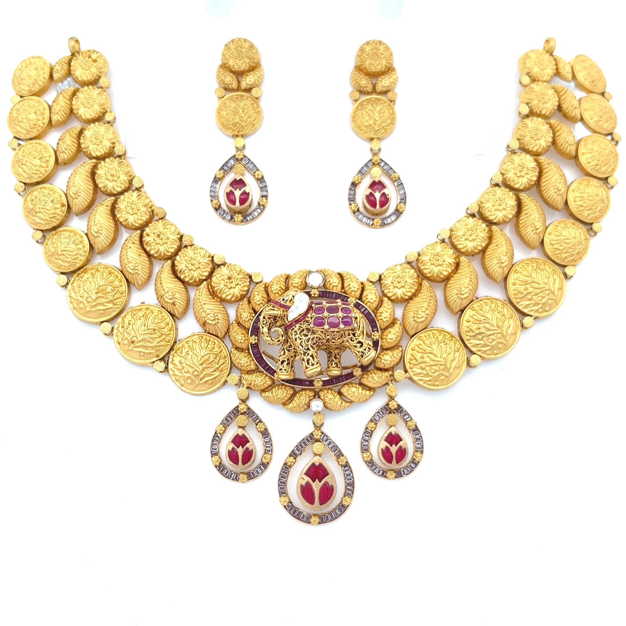 Avani Gold Necklace Set