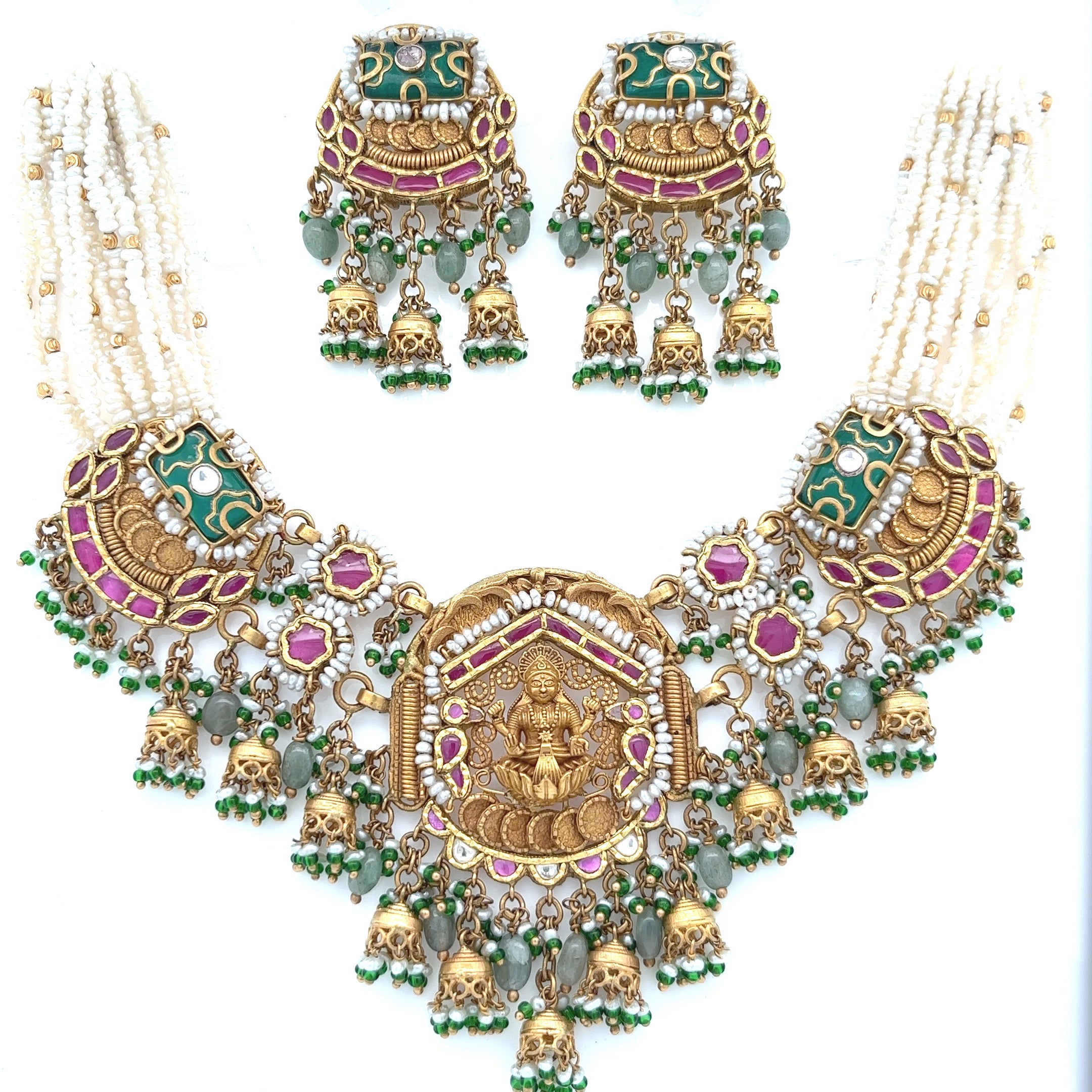 Priti Gold Necklace Set