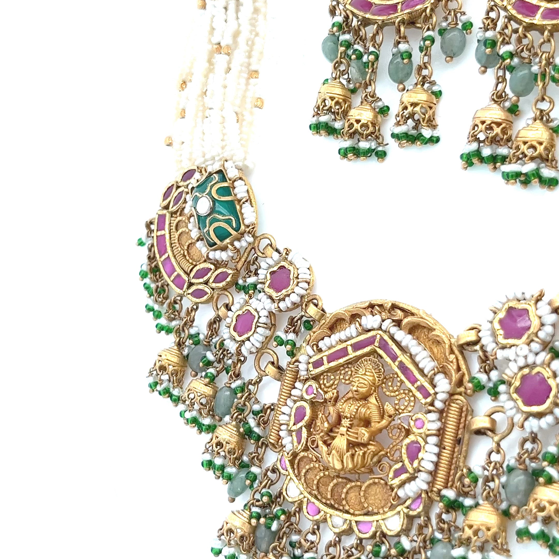 Priti Gold Necklace Set