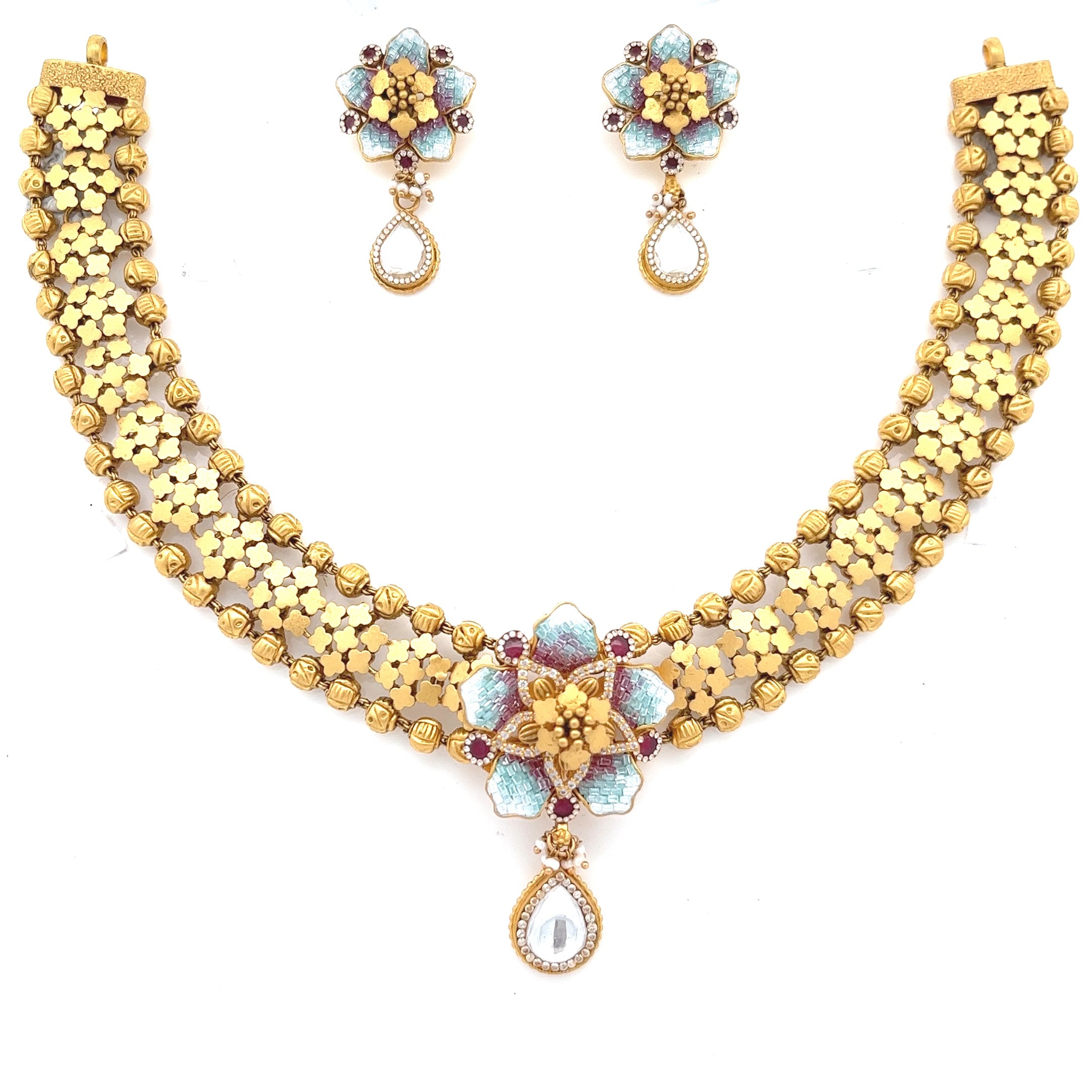 Jyoti Gold Necklace Set