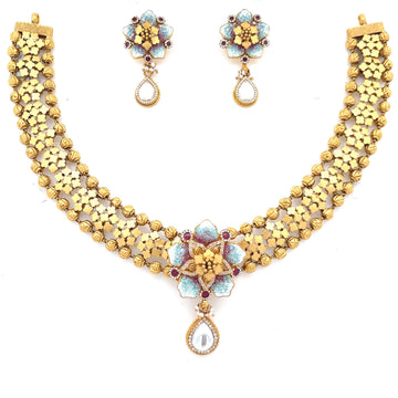 Jyoti Gold Necklace Set