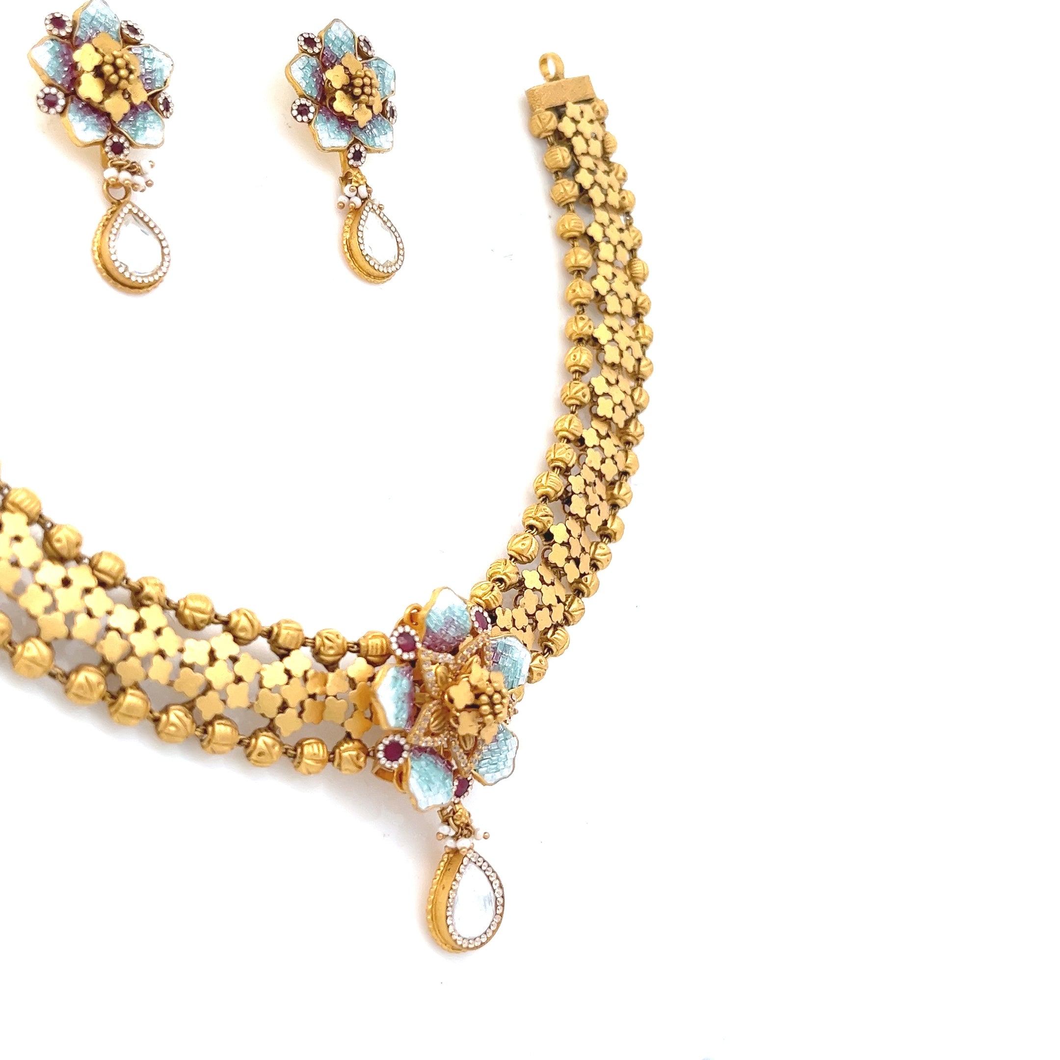 Jyoti Gold Necklace Set