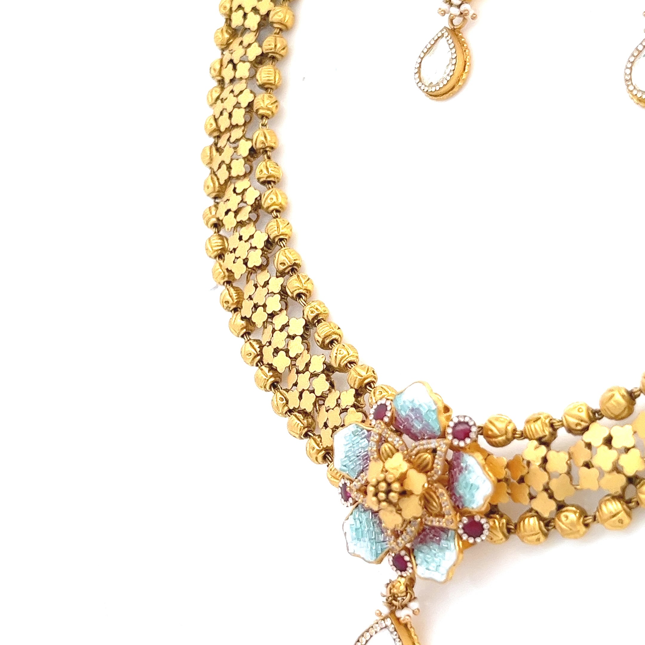 Jyoti Gold Necklace Set