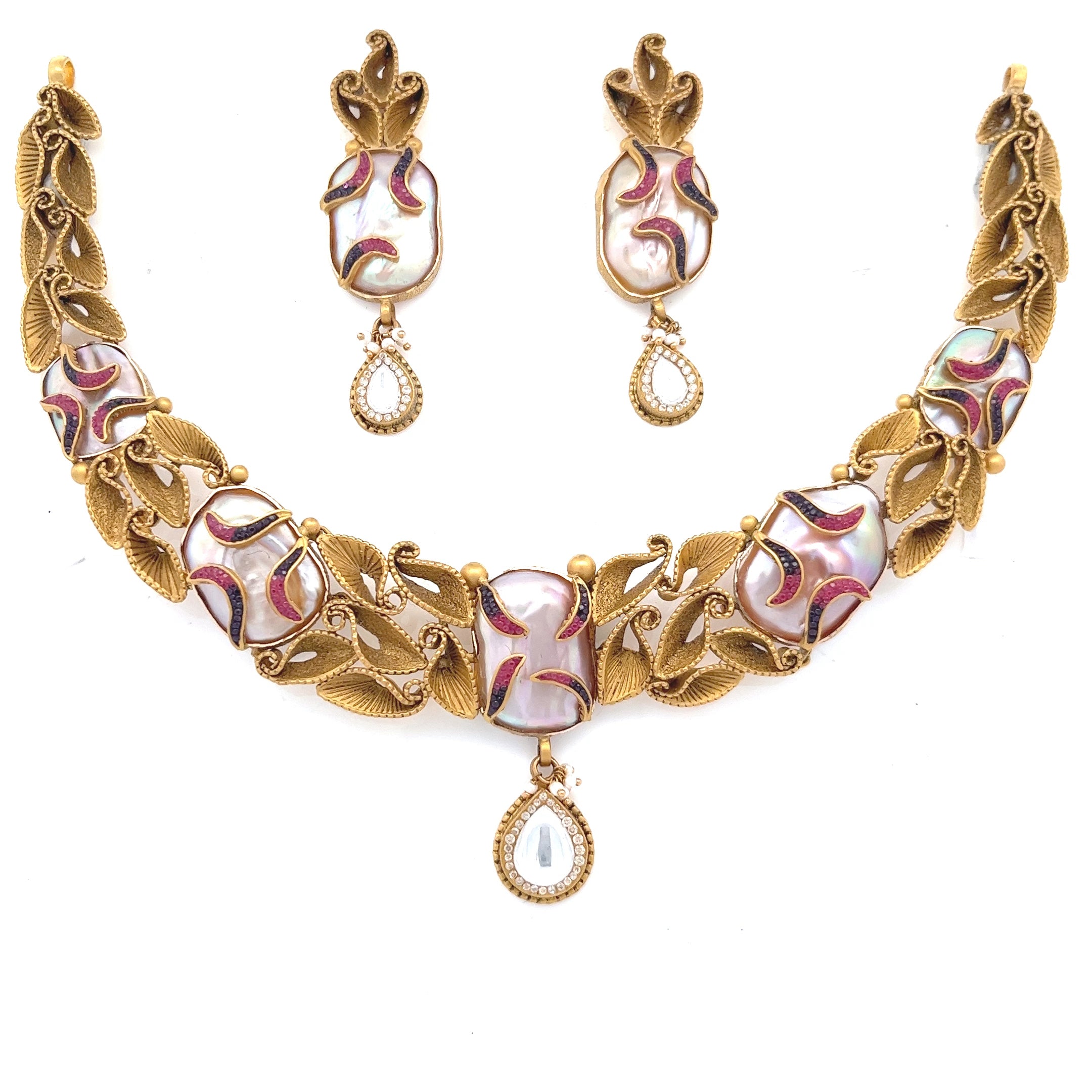 Ritu Gold Necklace Set