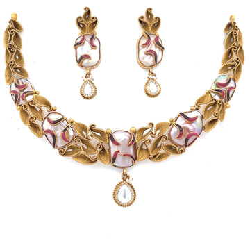 Ritu Gold Necklace Set