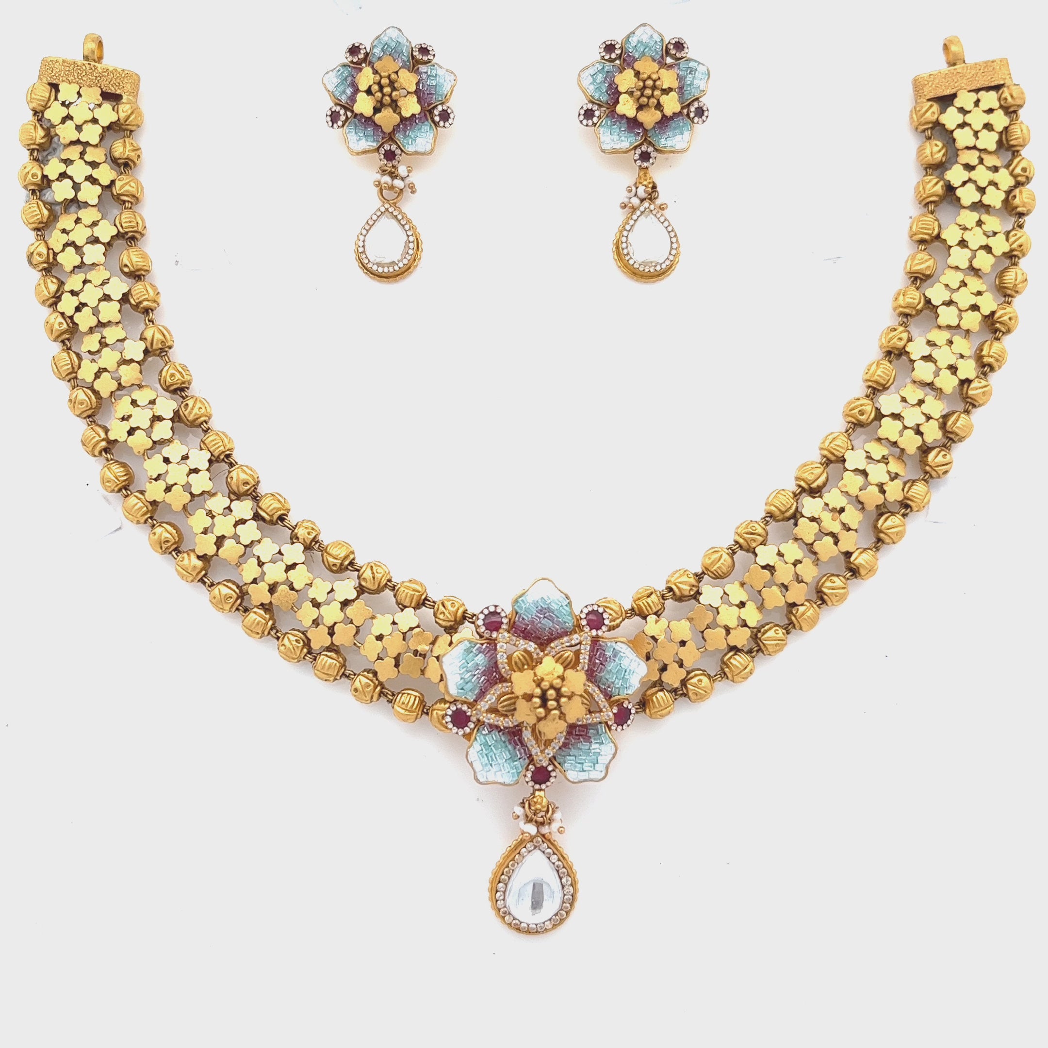 Jyoti Gold Necklace Set