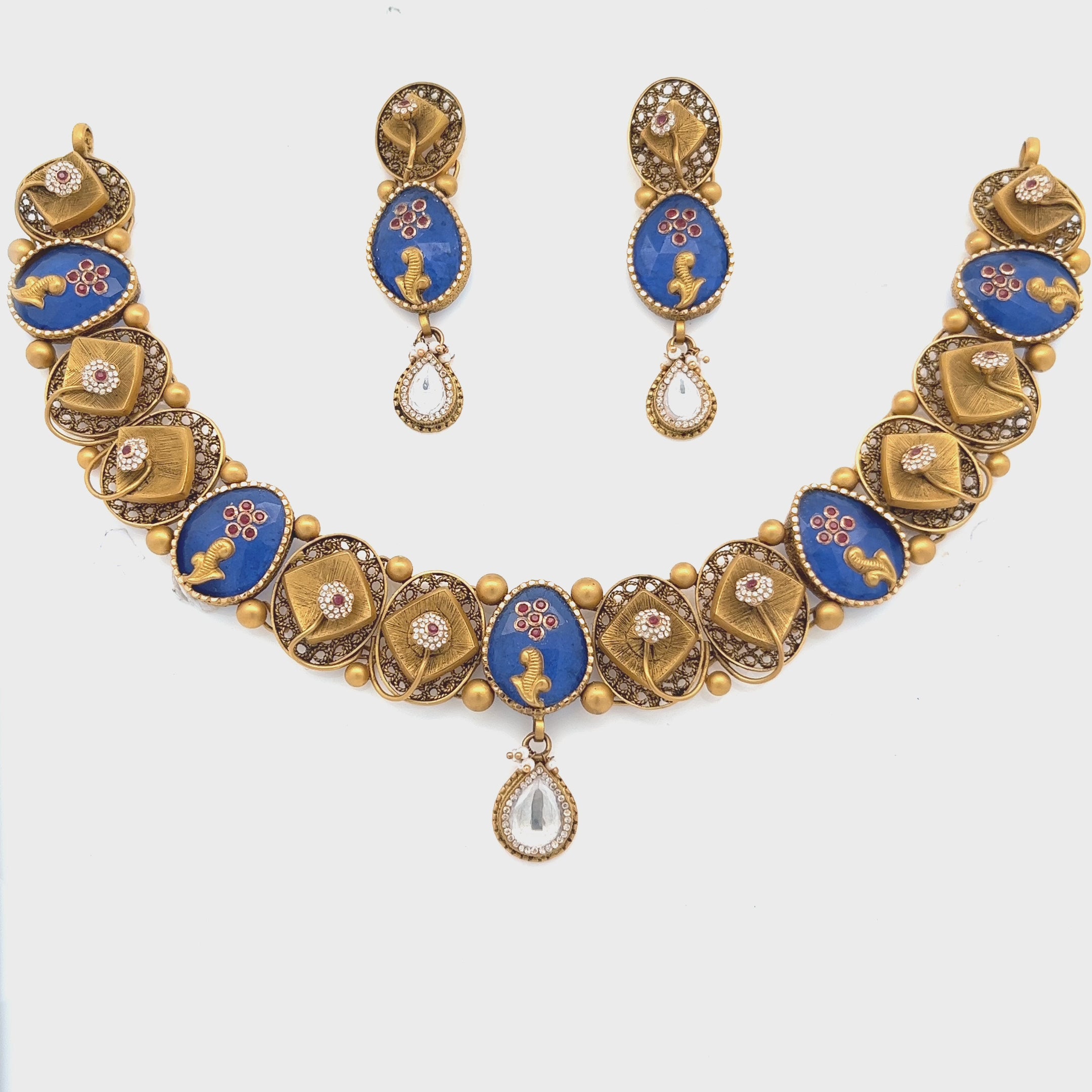 Asha  Gold Necklace Set