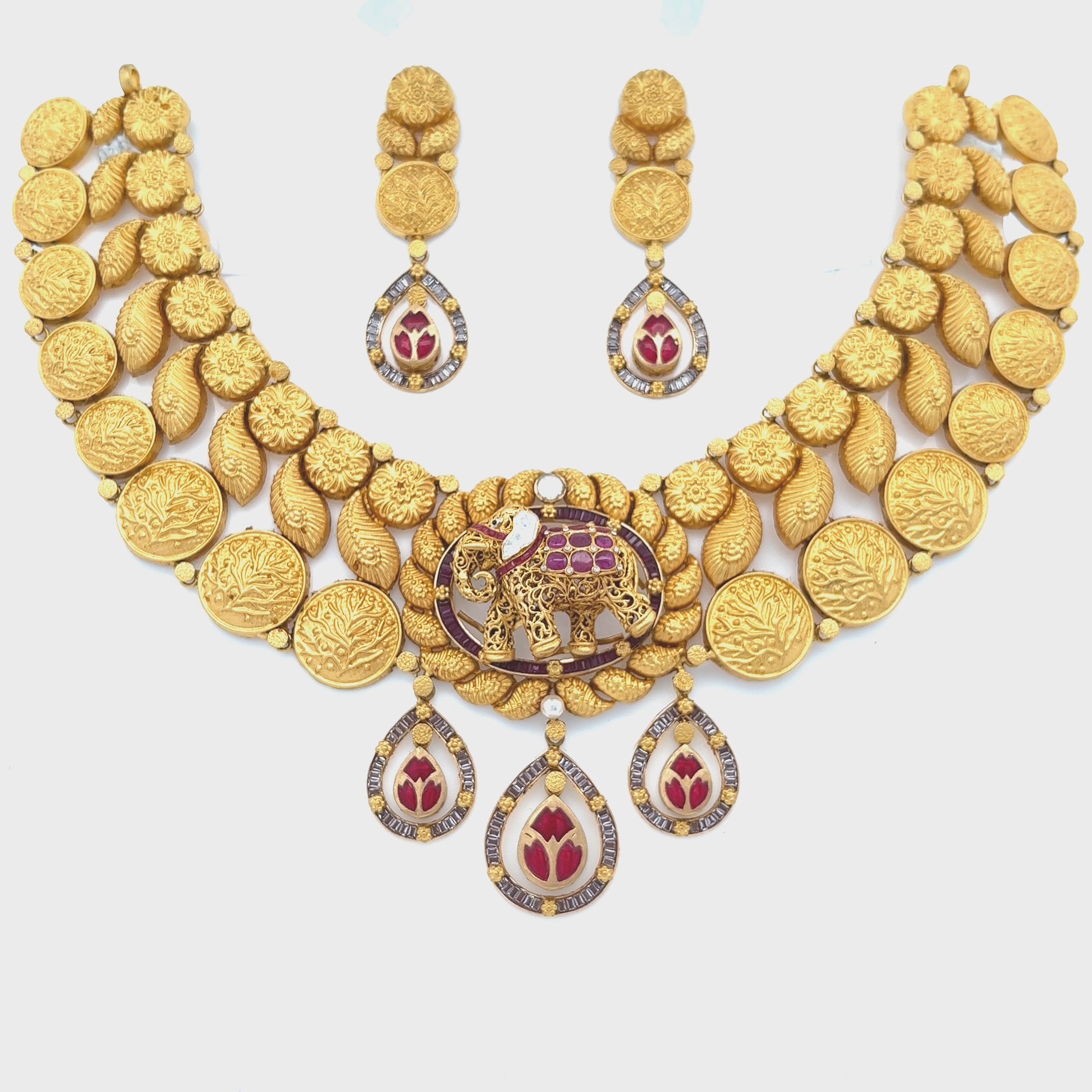 Avani Gold Necklace Set