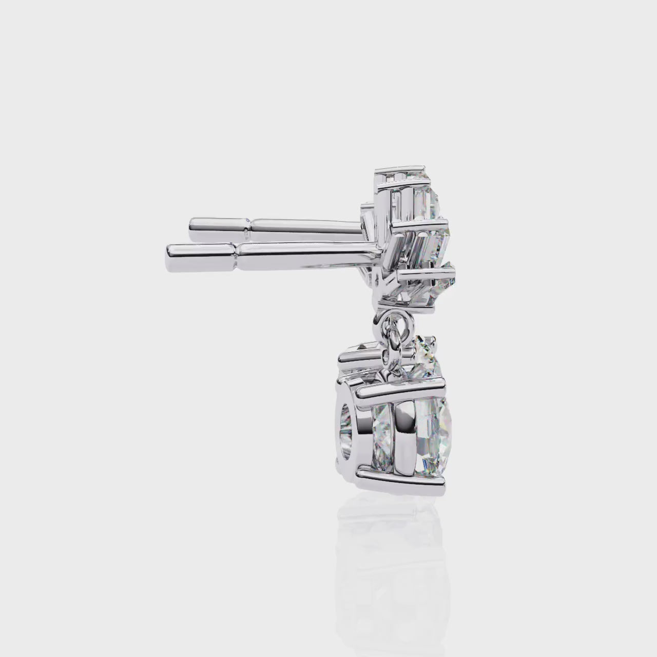 Flora Solitaire Earring