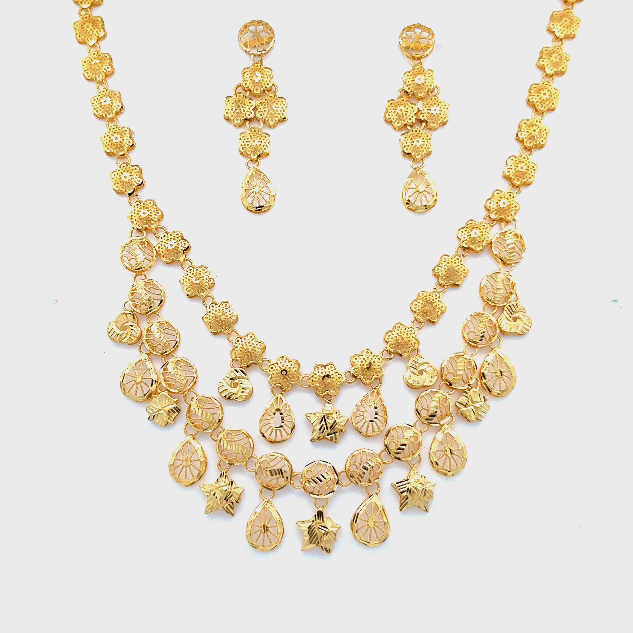 Prisha Gold Necklace
