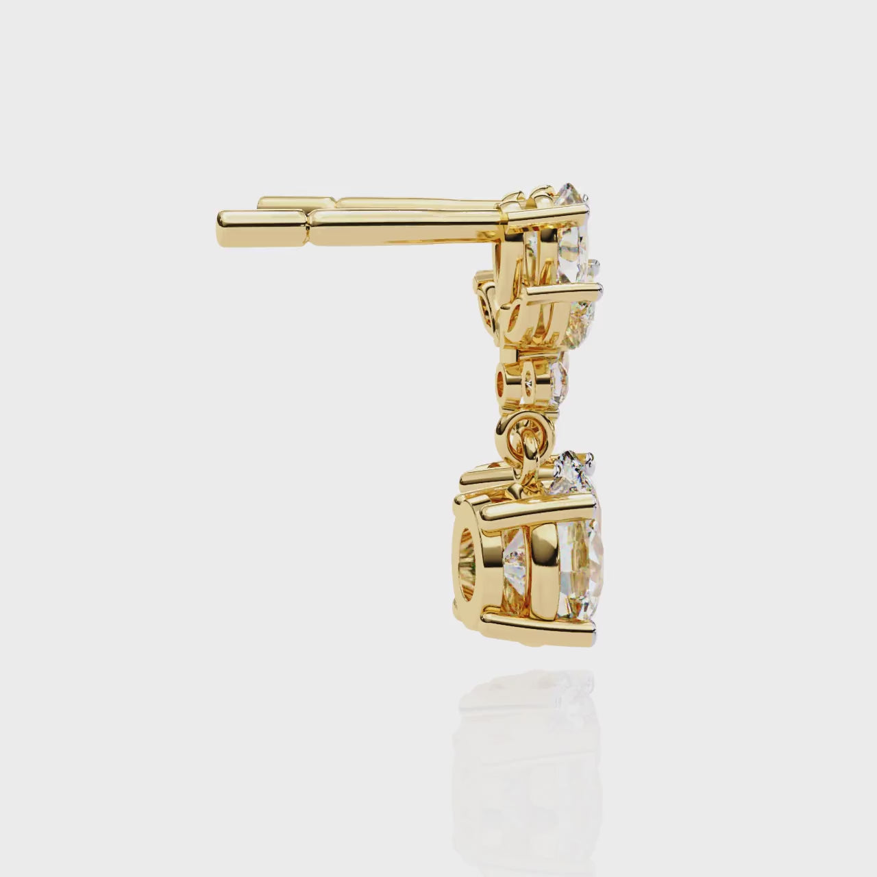 Hailey Solitaire Earring