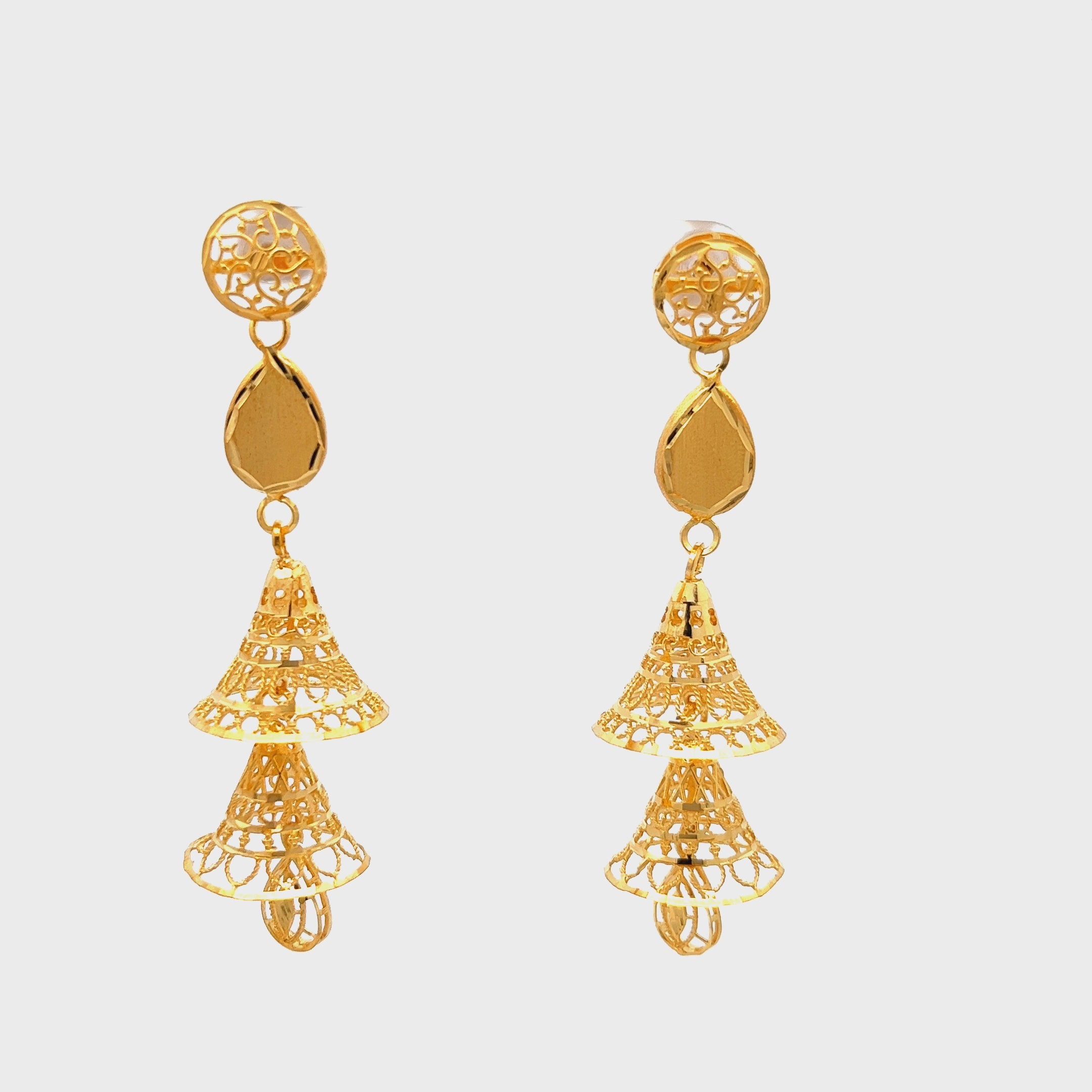 Jivika Gold Earrings